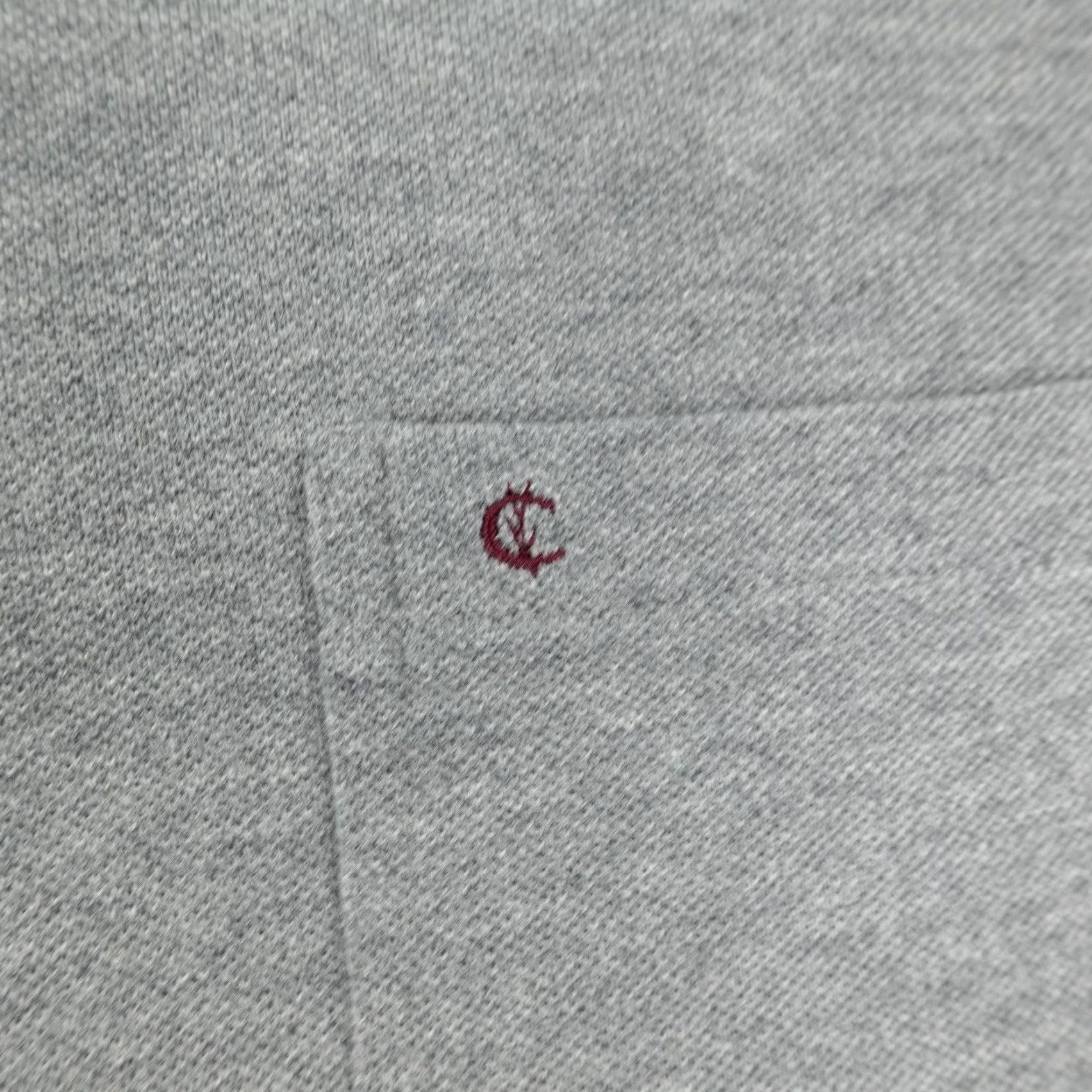 Vintage Criquet Sweater Mens Large Gray Organic Cotton 1/4 Zip Mock Neck Knit Outdoor Pullover Casual Size US L / EU 52-54 / 3 - 3 Thumbnail
