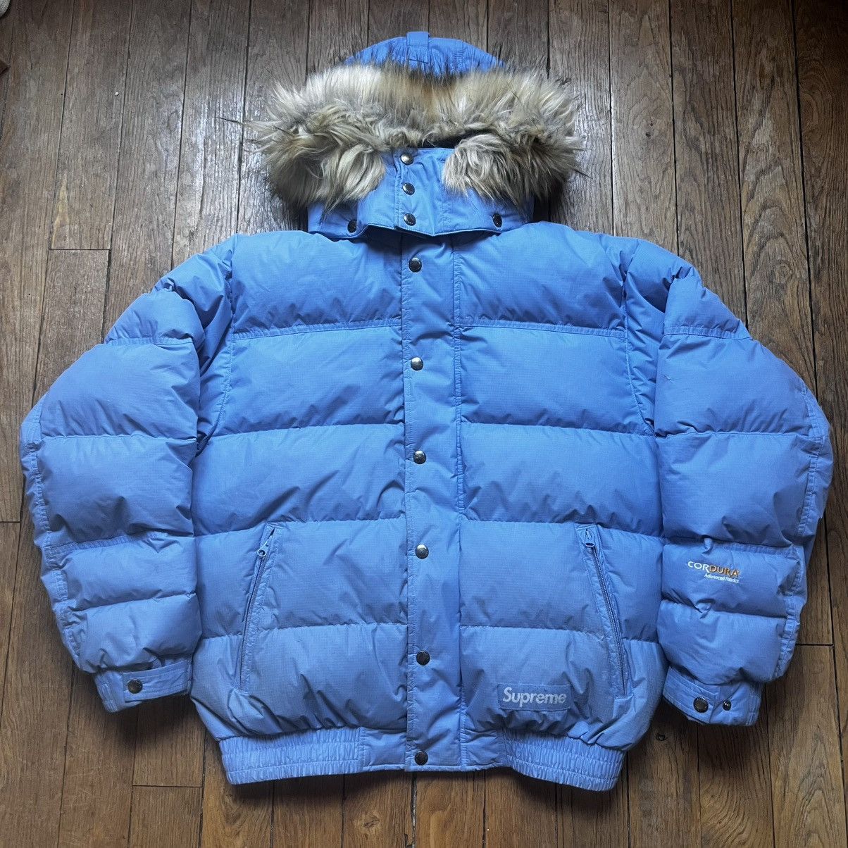 Supreme Supreme Facemask Fill-700 Down Puffer Jacket Light Blue M Size US M / EU 48-50 / 2 - 1 Thumbnail