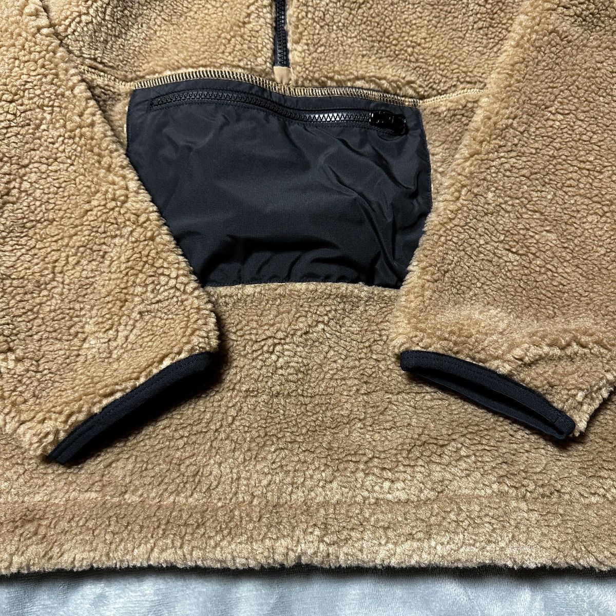 Nike NEW Sz XL Nike Mens Fleece Winterized Anorak Dark Driftwood Size US XL / EU 56 / 4 - 3 Thumbnail