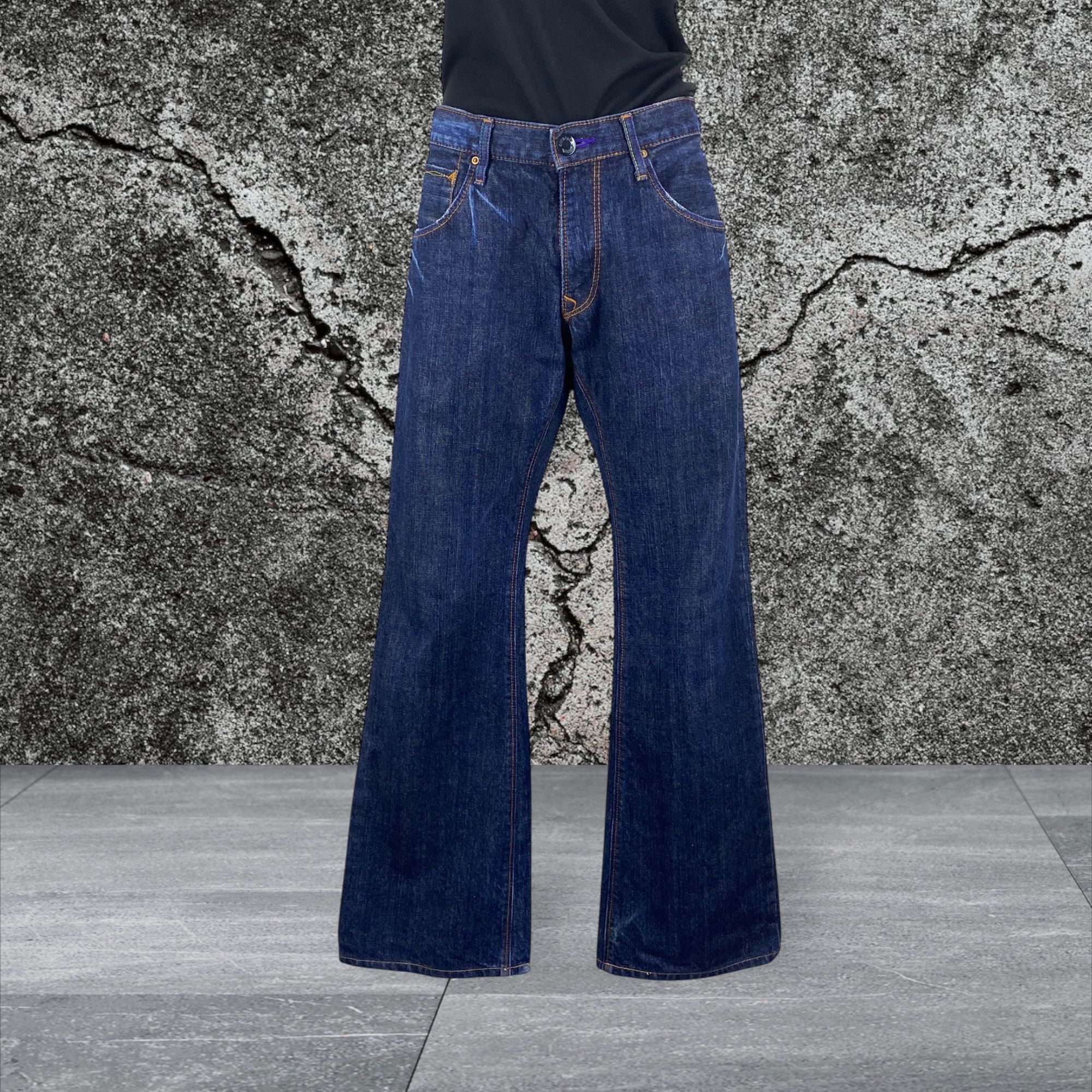 If Six Was Nine × Japanese Brand BlueWay Denim Flare Japanese Workwear Jeans Size US 32 / EU 48 - 2 Thumbnail