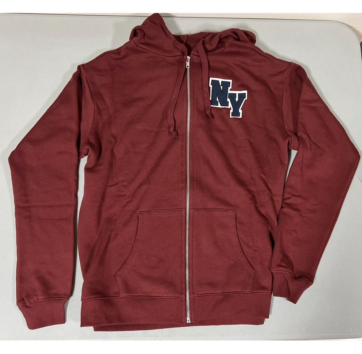 Tillys Red ‘New York Athletics’ Zipper Sweater Sweatshirt Hoodie XS Size US XS / EU 42 / 0 - 5 Thumbnail