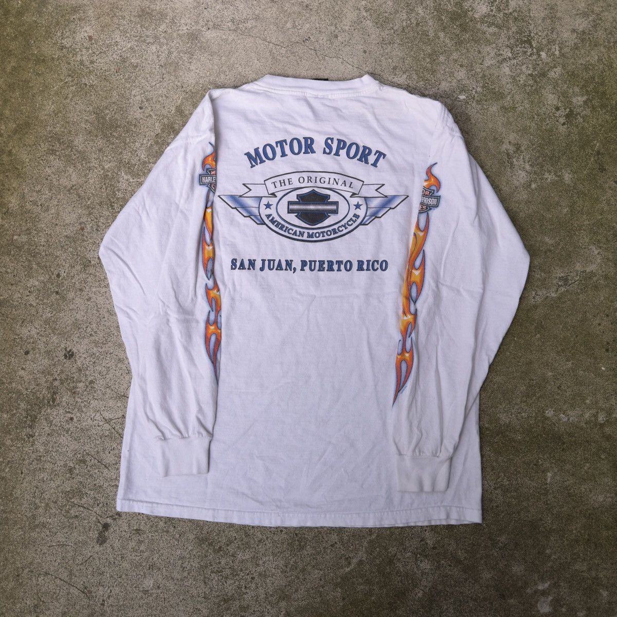 Harley Davidson Harley Thrashed Faded Shirt ERD Grunge Chrome Biker WCC Size US L / EU 52-54 / 3 - 2 Thumbnail