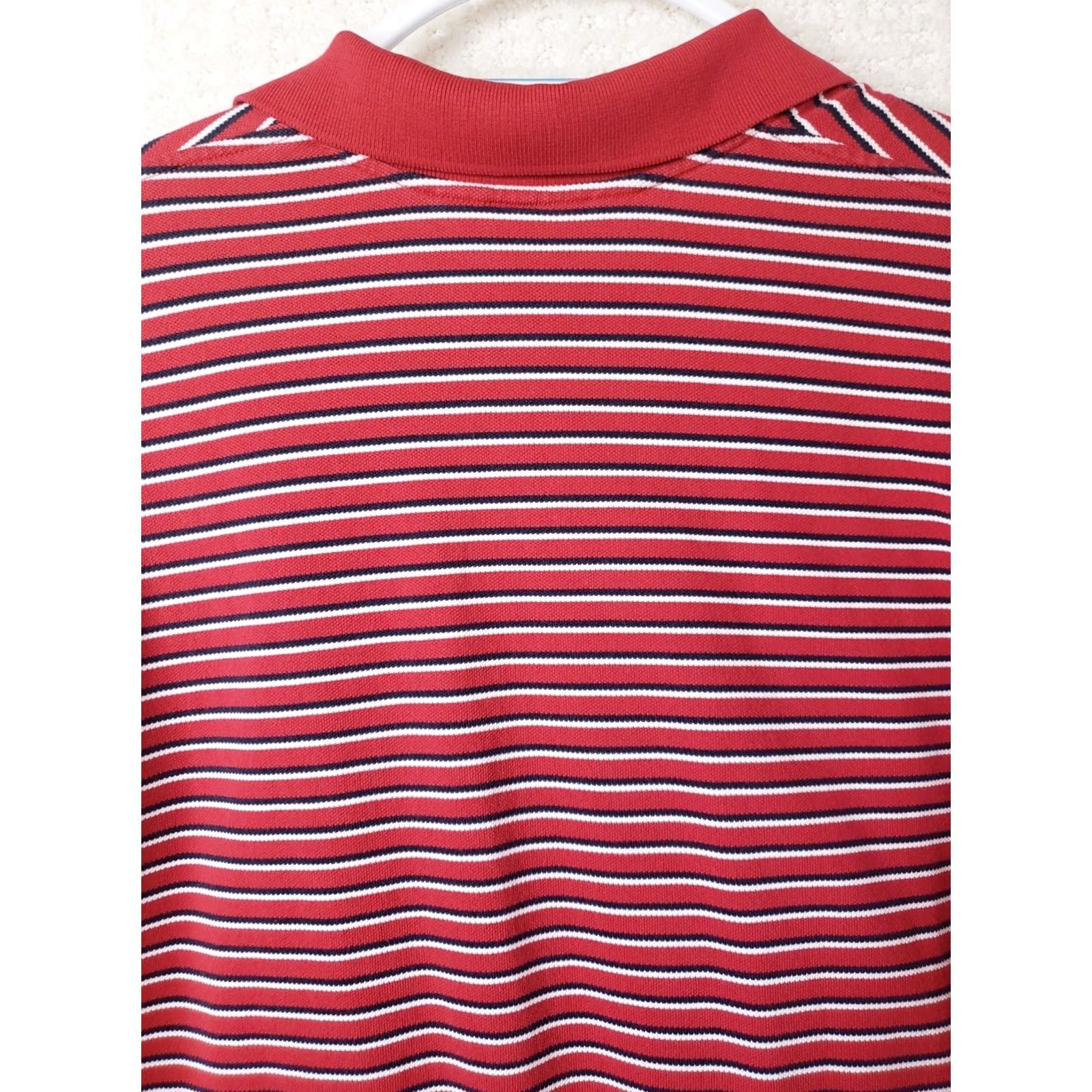 Brooks Brothers Brooks Brothers Performance Polo Shirt Mens XL Red Striped Cotton Original Fit Size US XL / EU 56 / 4 - 7 Thumbnail