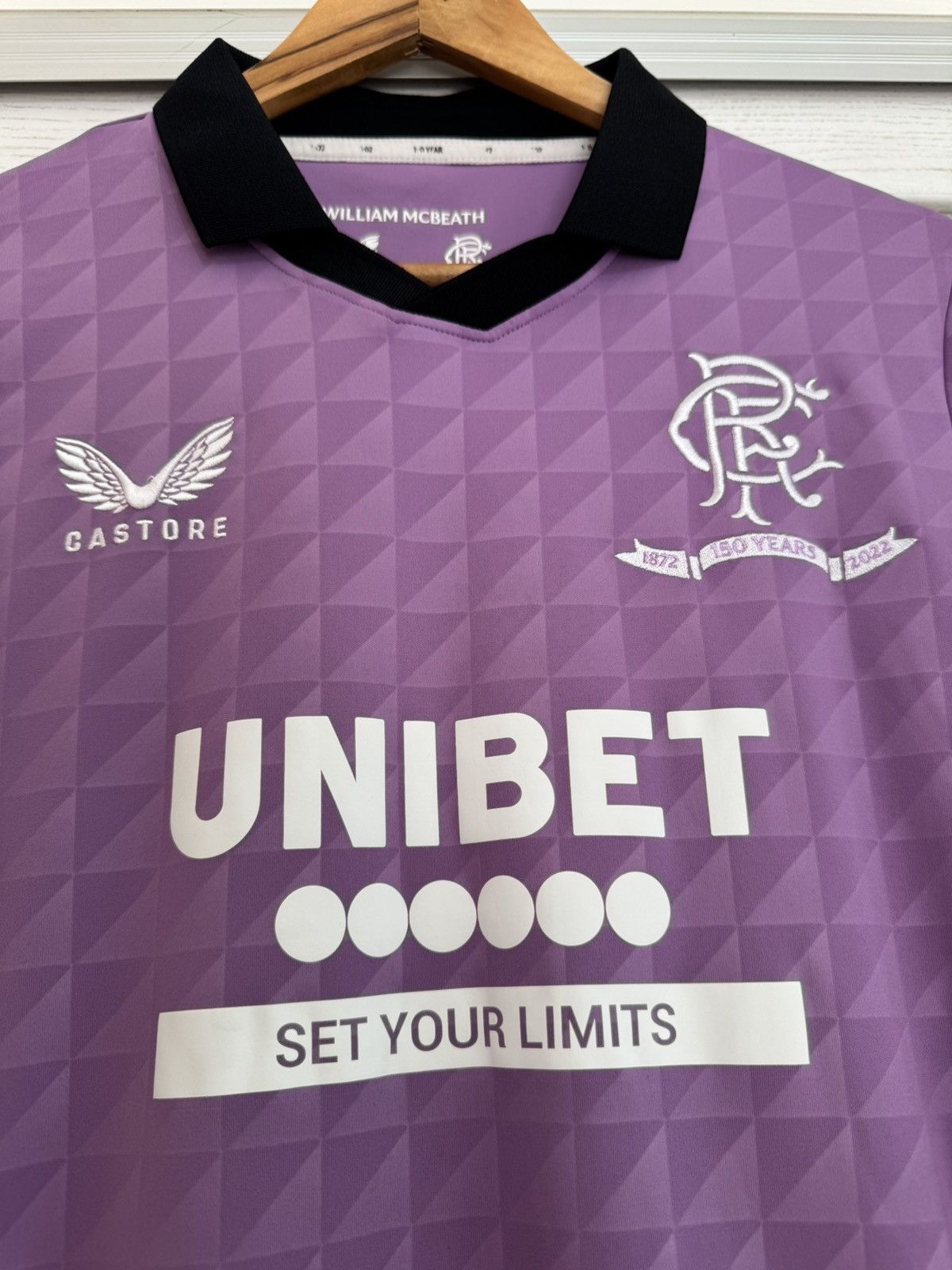 Castore Rangers Glasgow 2021-2022 Third Soccer Jersey Football Kit Size US S / EU 44-46 / 1 - 7 Thumbnail