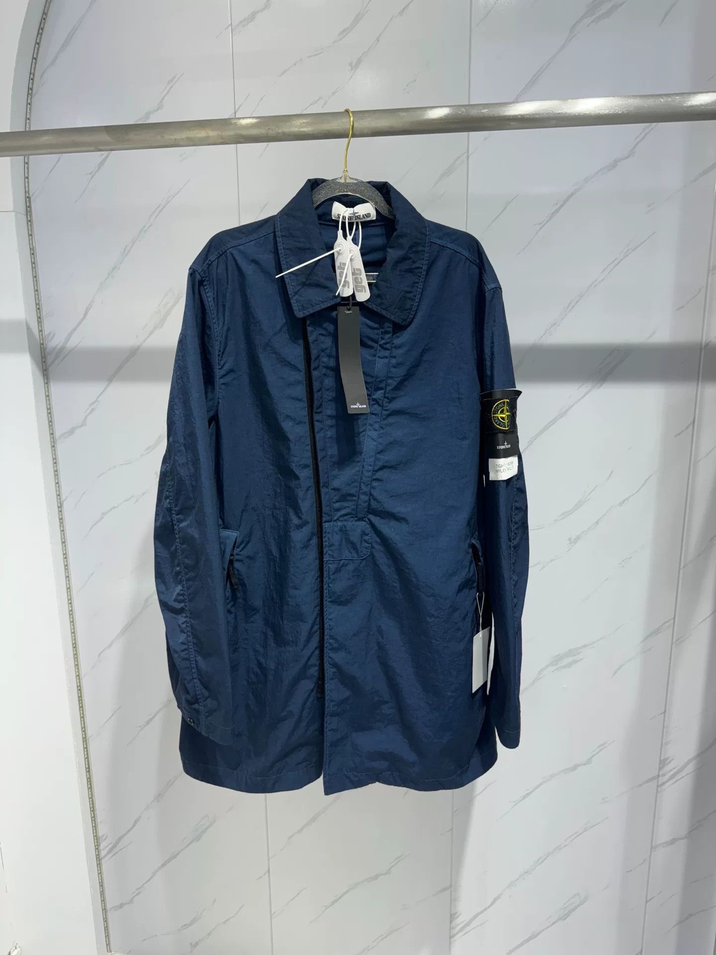 Stone Island Stone Island Diagonal Zip Nylon Jacket Size US M / EU 48-50 / 2 - 1 Thumbnail