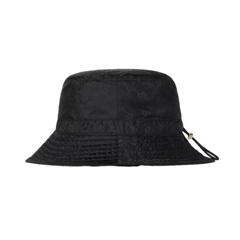 Gucci GUCCI Black GG Nylon Reversible Bucket Hat New Auth Size ONE SIZE - 2 Thumbnail