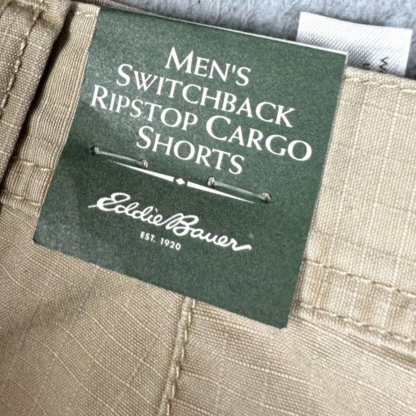 Eddie Bauer Eddie Bauer Cargo Shorts Men 32 Tan Ripstop Cargo Pocket Hiking Outdoor Size US 34 / EU 50 - 5 Thumbnail