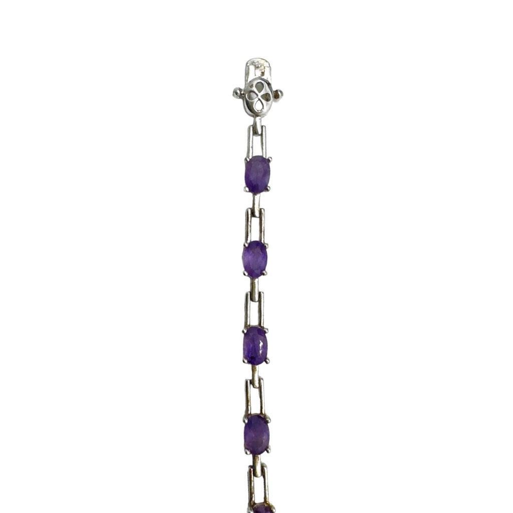 Other ROSS-SIMMONS .925 STERLING SILVER & Prong Set Genuine AMETHY Size ONE SIZE - 6 Thumbnail