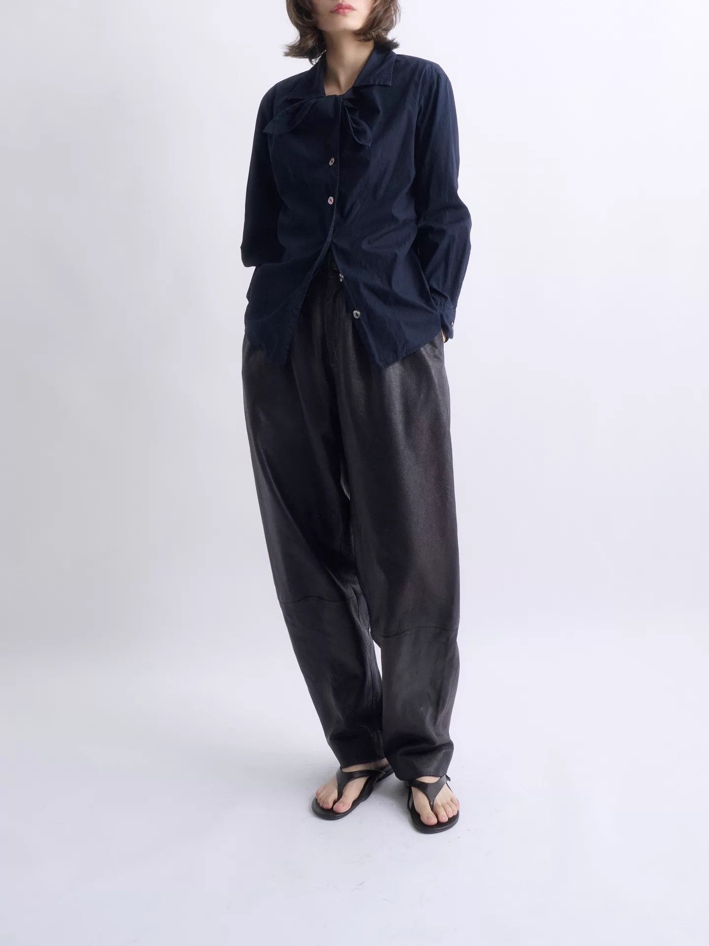 Kenzo KENZO 80s Paris Navy Bow Tie Shirt Size M / US 6-8 / IT 42-44 - 2 Thumbnail