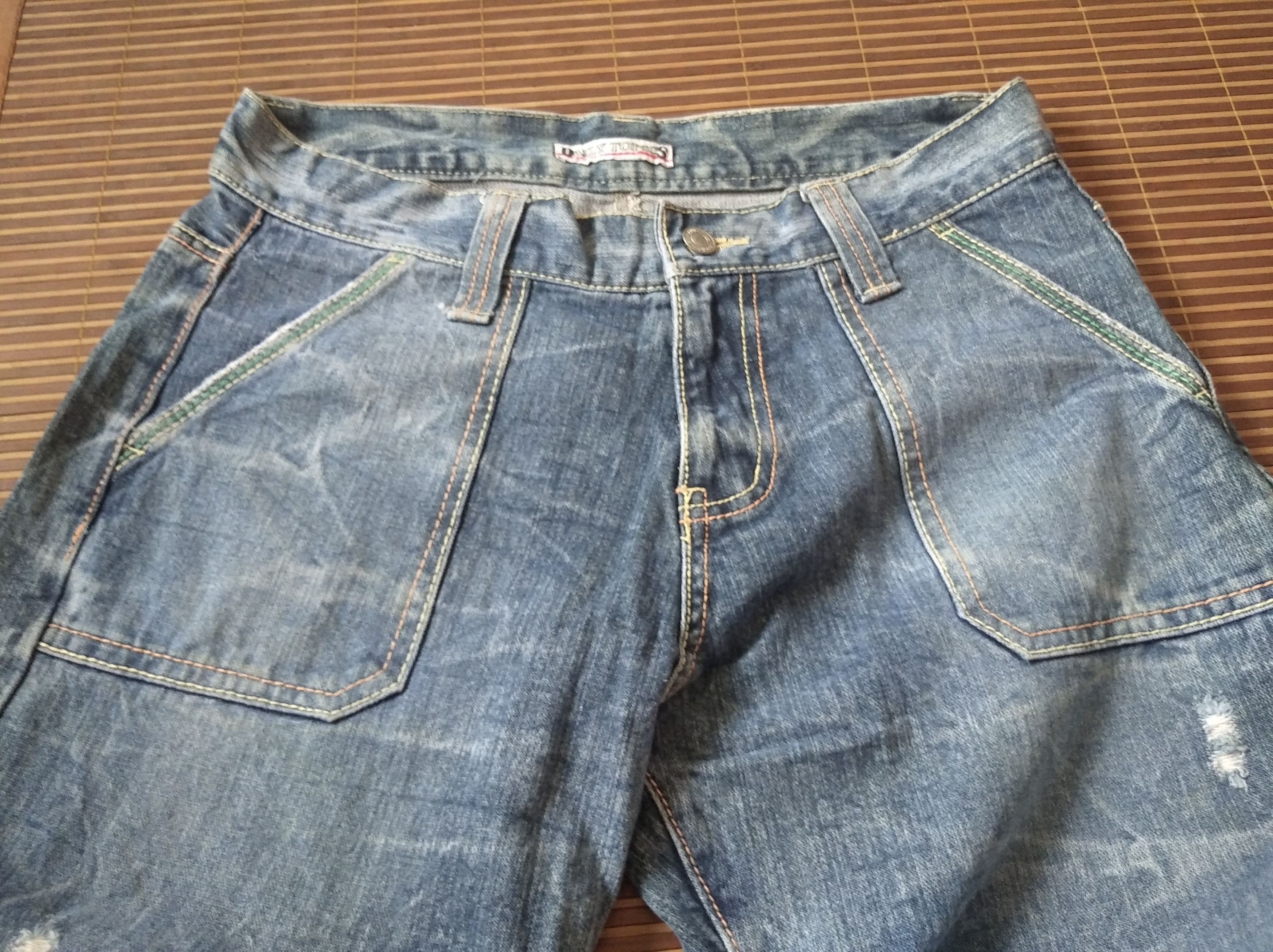 If Six Was Nine × Japanese Brand Vintage’90s🔥Daily Topics🔥Distressed Rusty Light Blue Jeans Size US 32 / EU 48 - 5 Thumbnail