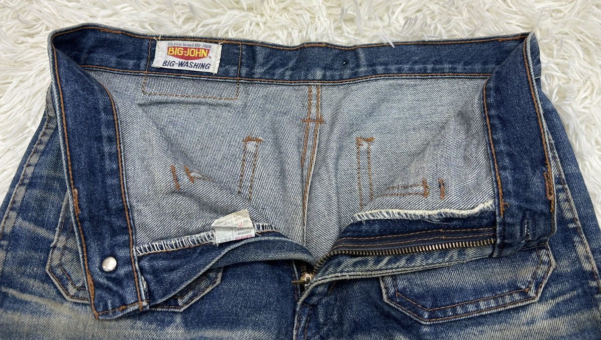 Big John × Japanese Brand × Vintage Vintage Big-John Distressed Flare Denim Pants Size US 28 / EU 44 - 6 Thumbnail