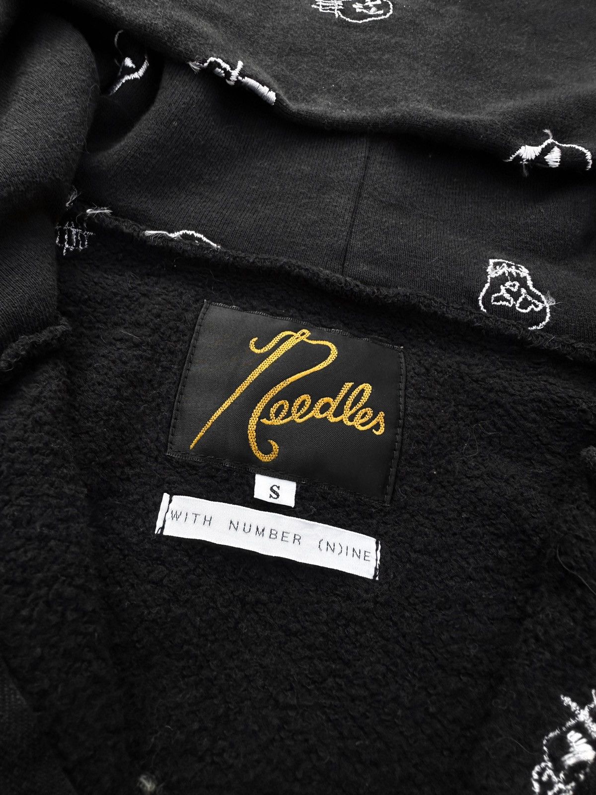 Needles × Number (N)ine Number(N)ine x Needles Skull Embroidered Zip Up Hoodie Size US S / EU 44-46 / 1 - 5 Thumbnail