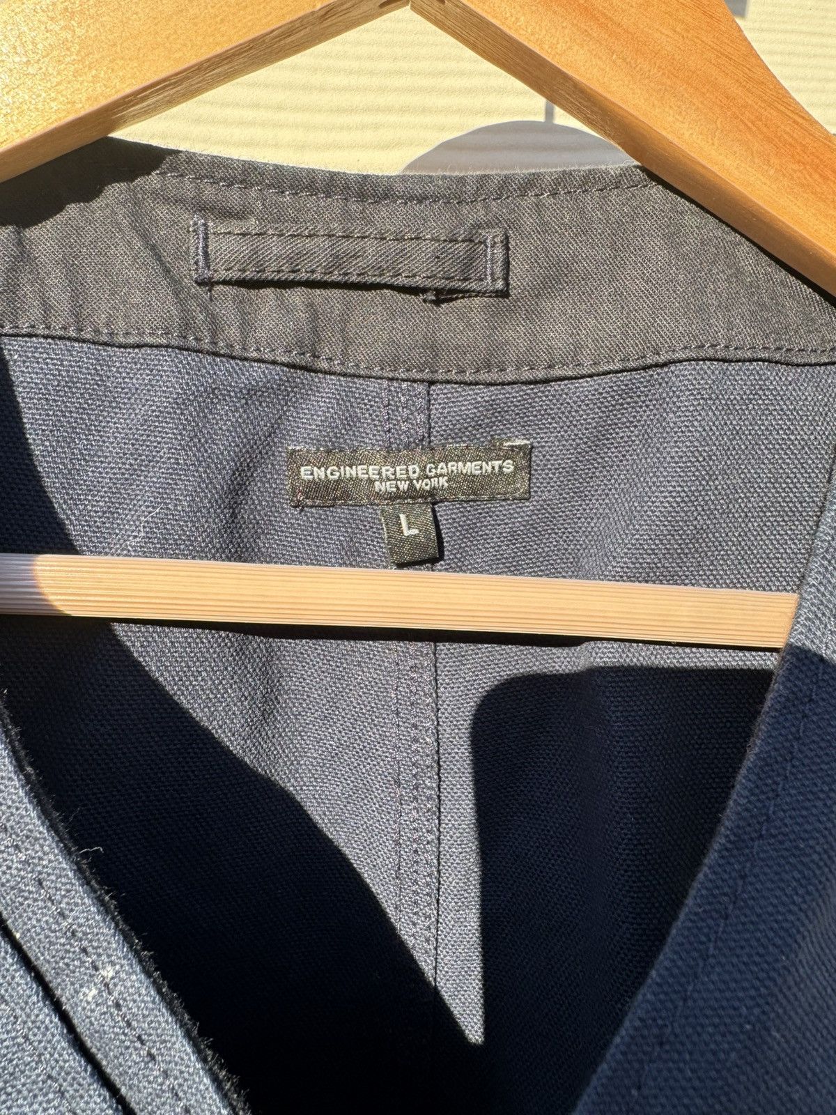 Engineered Garments Navy Canvas Vest FW17 Size US L / EU 52-54 / 3 - 3 Thumbnail