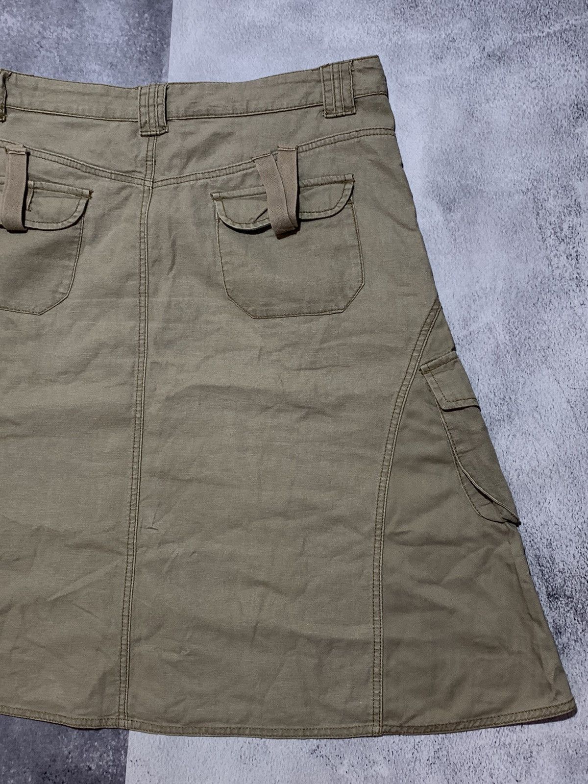 Japanese Brand × Vintage Vintage Y2K wide Cargo skirt Japanese style size 35 Size 35" - 8 Thumbnail