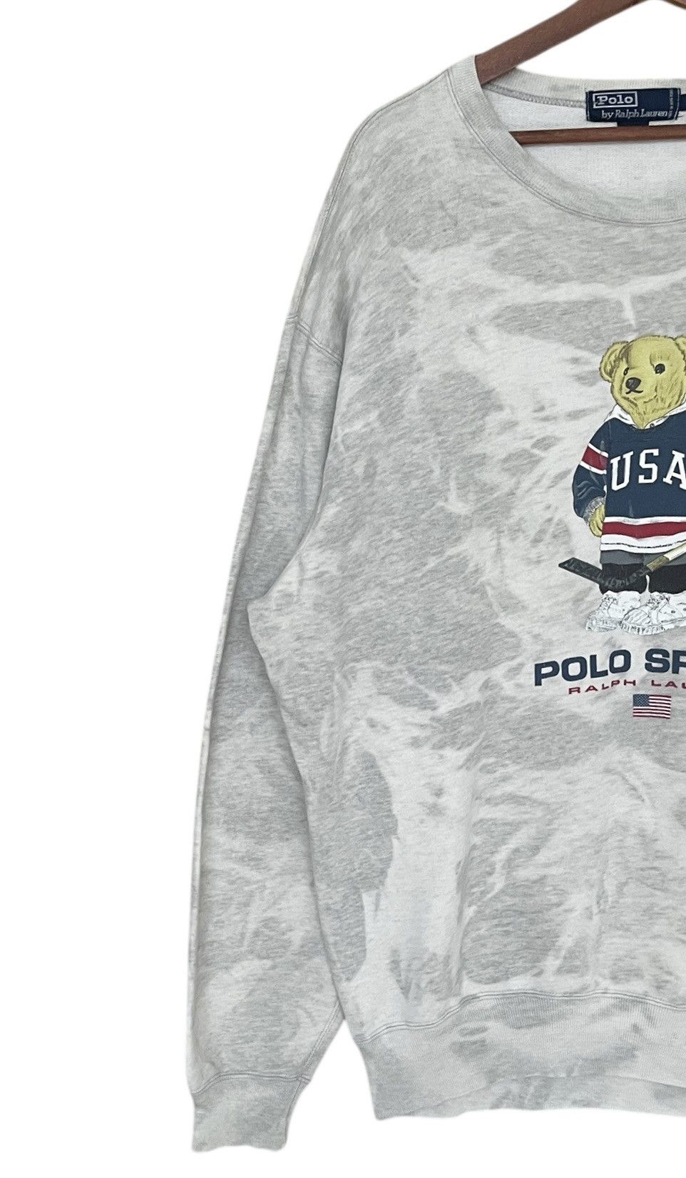 Polo Ralph Lauren Vintage Brand Polo Bear Ralph Lauren Sweatshirt 1990s Size US L / EU 52-54 / 3 - 3 Thumbnail