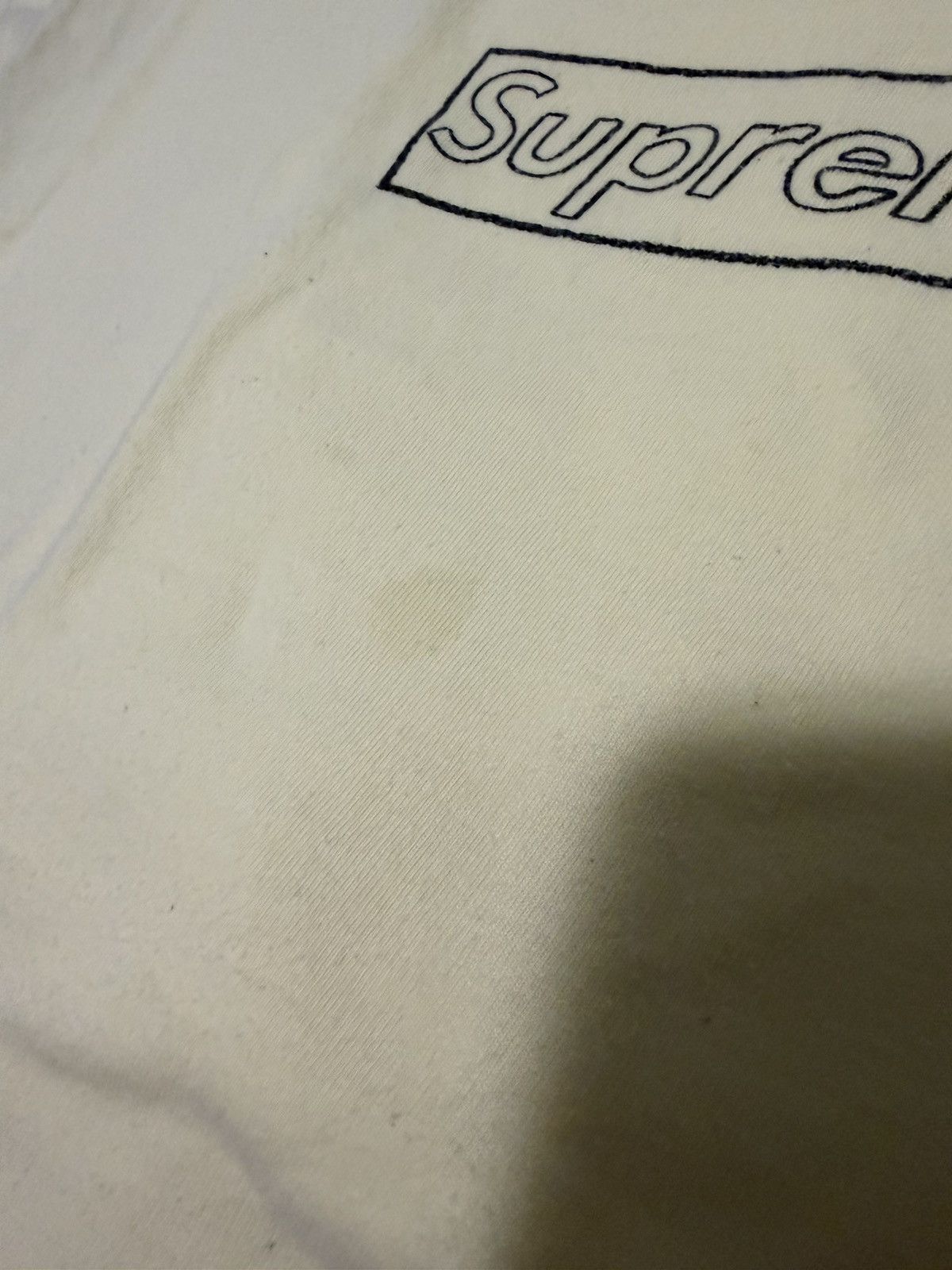 Kaws × Supreme Supreme Kaws Box Logo Tee Yellow Size US M / EU 48-50 / 2 - 4 Thumbnail