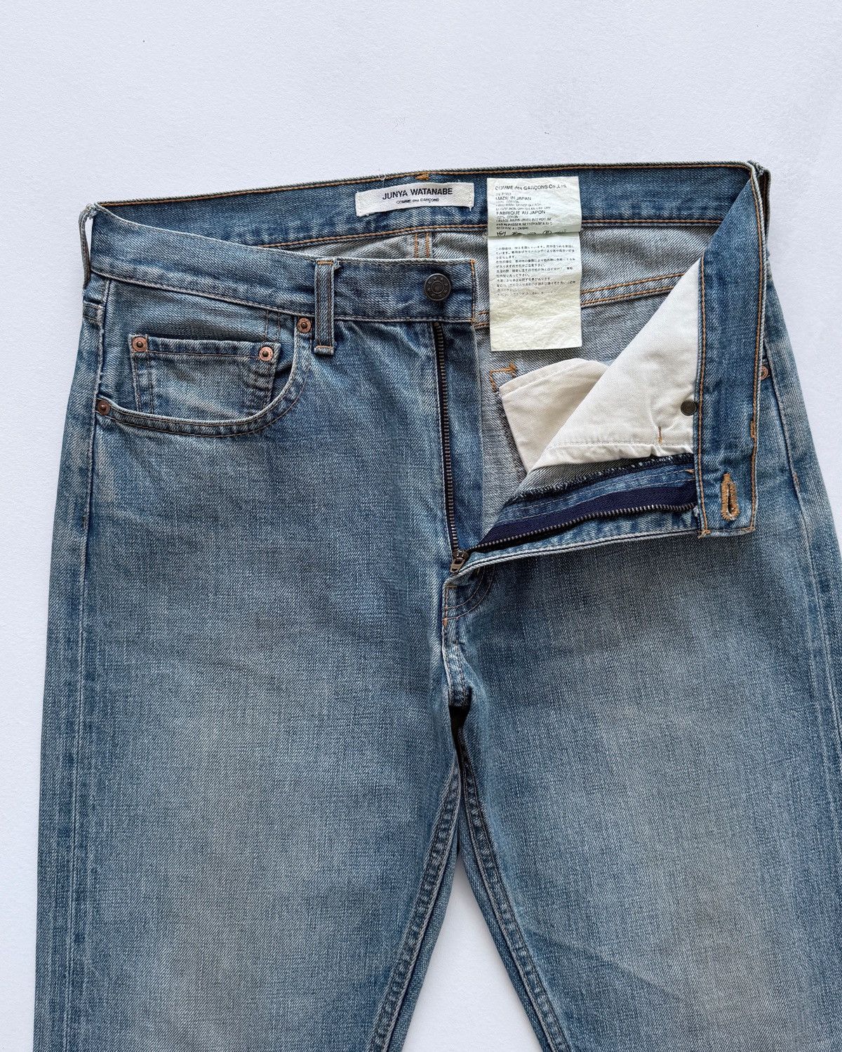 Comme des Garcons Junya Watanabe COMME des GARÇONS Straight Denim Jeans Size US 33 - 7 Thumbnail