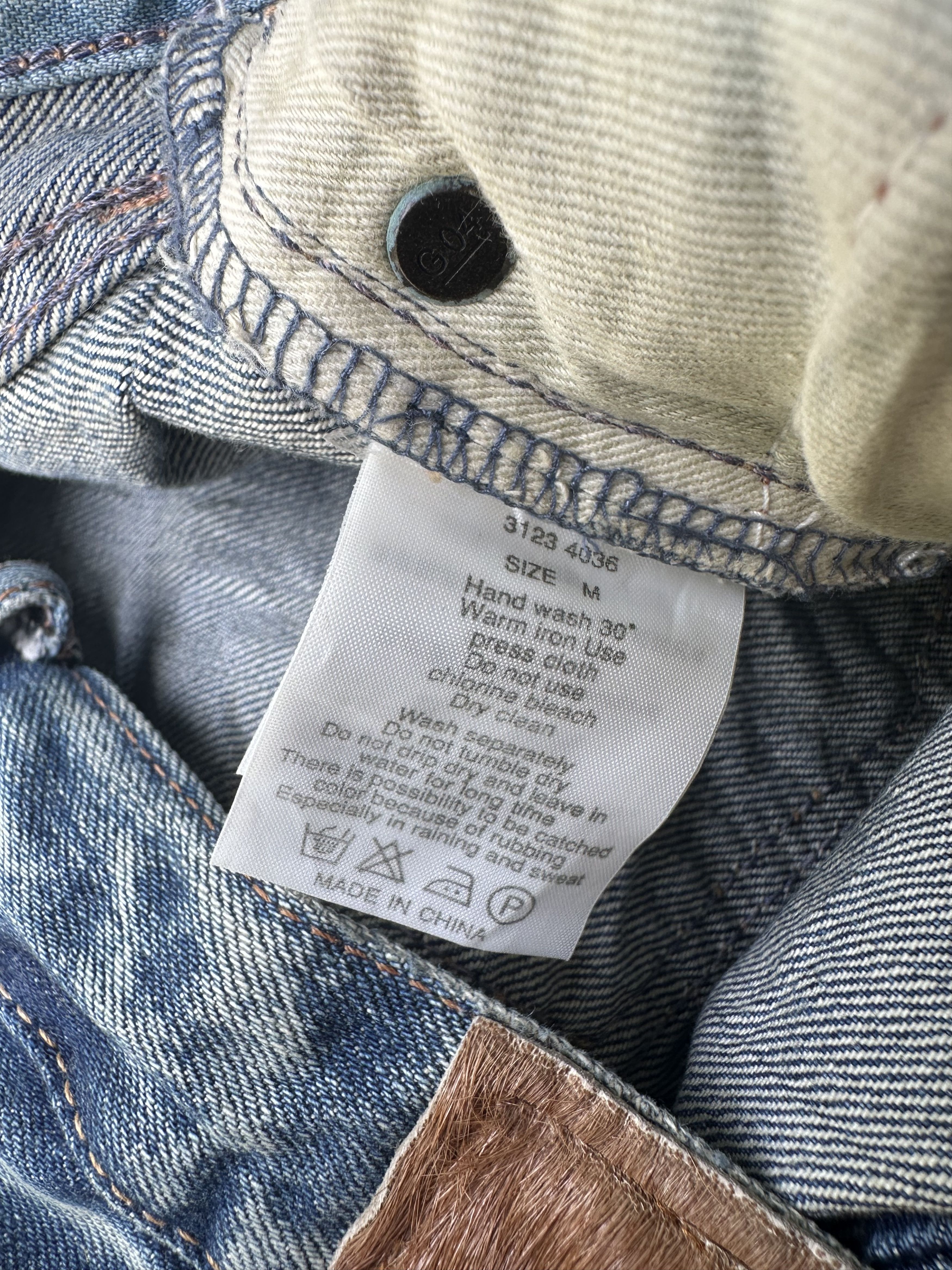 If Six Was Nine Genuine Vintage G.O.A Maxi Denim Distressed Selvedge Skirt Size 30" / US 8 / IT 44 - 18 Thumbnail