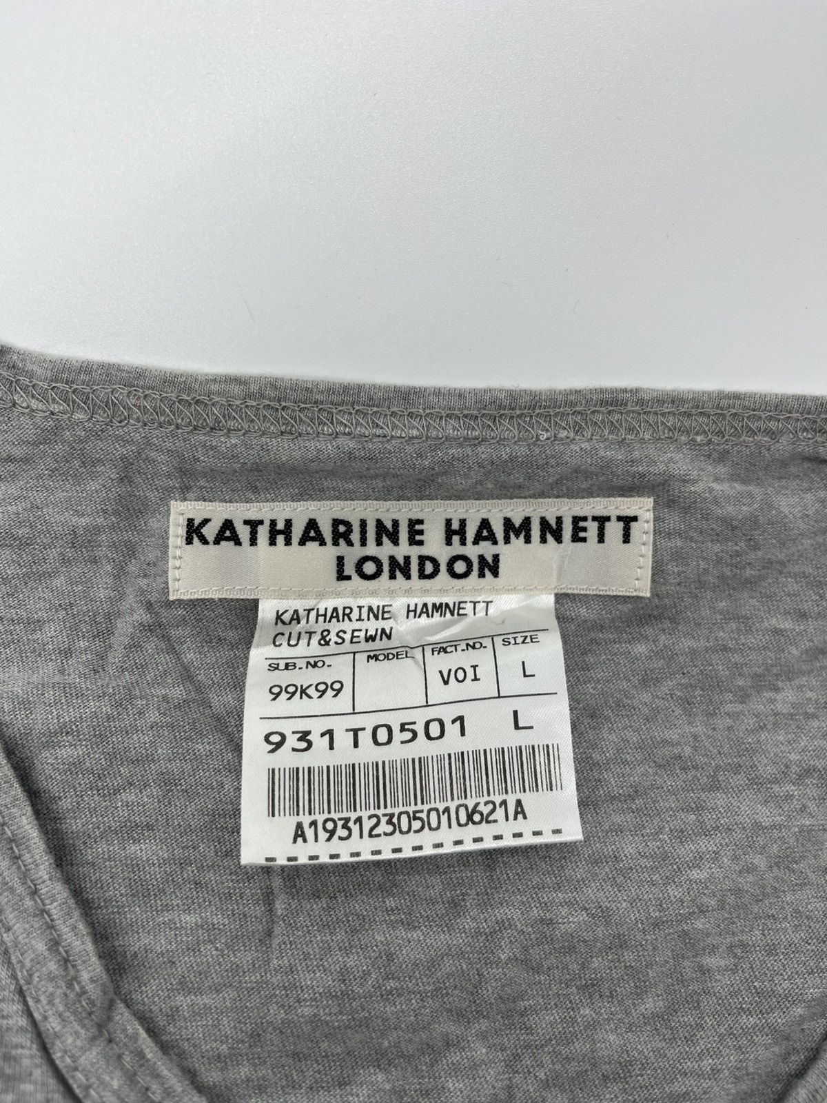 Katharine Hamnett London Katherine Hamnett London Long Sleeve Tshirt Size L / US 10 / IT 46 - 4 Thumbnail