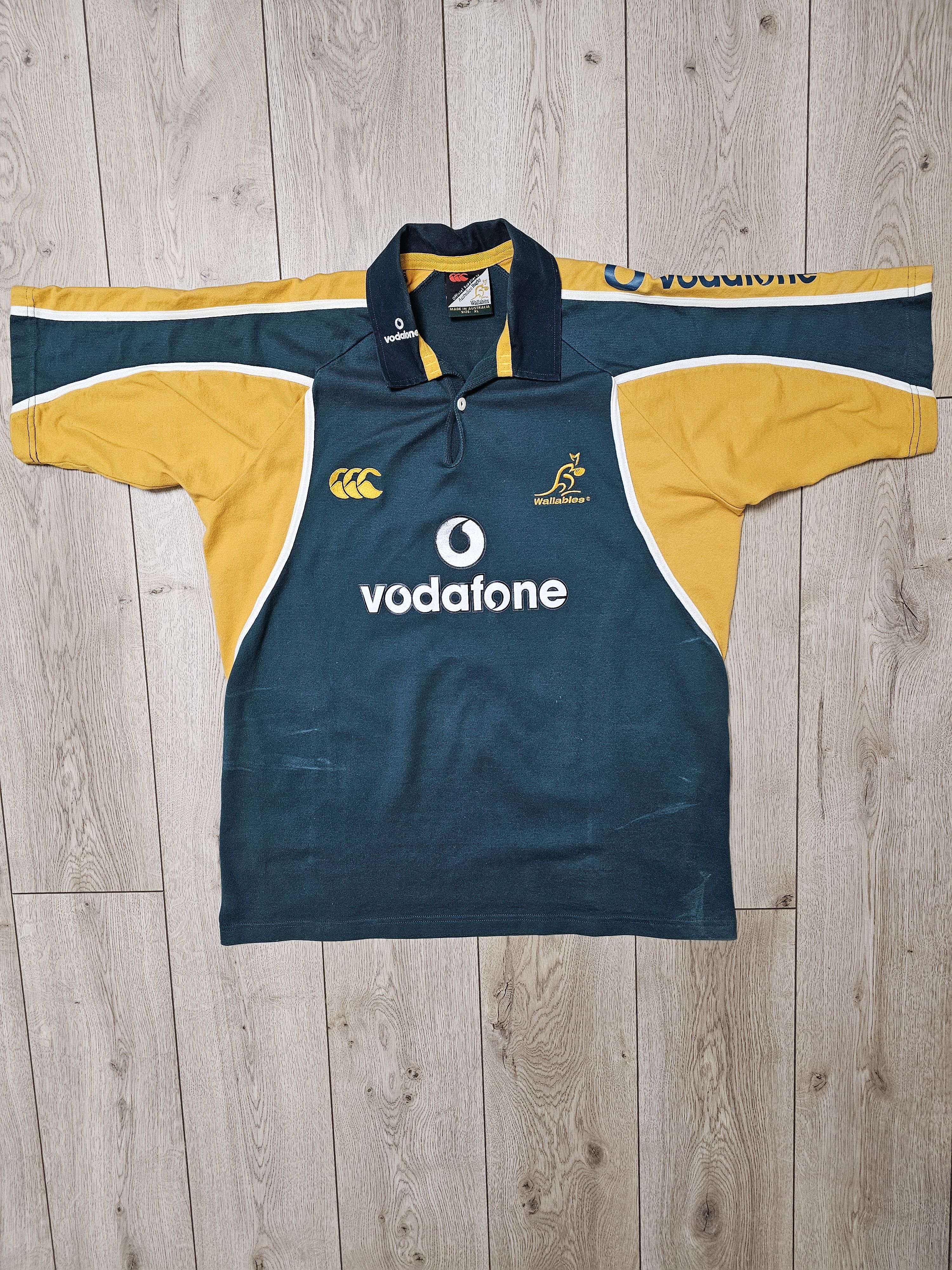 Canterbury of New Zealand AUSTRALIA VINTAGE RUGBY JERSEY 9Os WALLABIES RUGBY JERSEY Size US XL / EU 56 / 4 - 1 Thumbnail