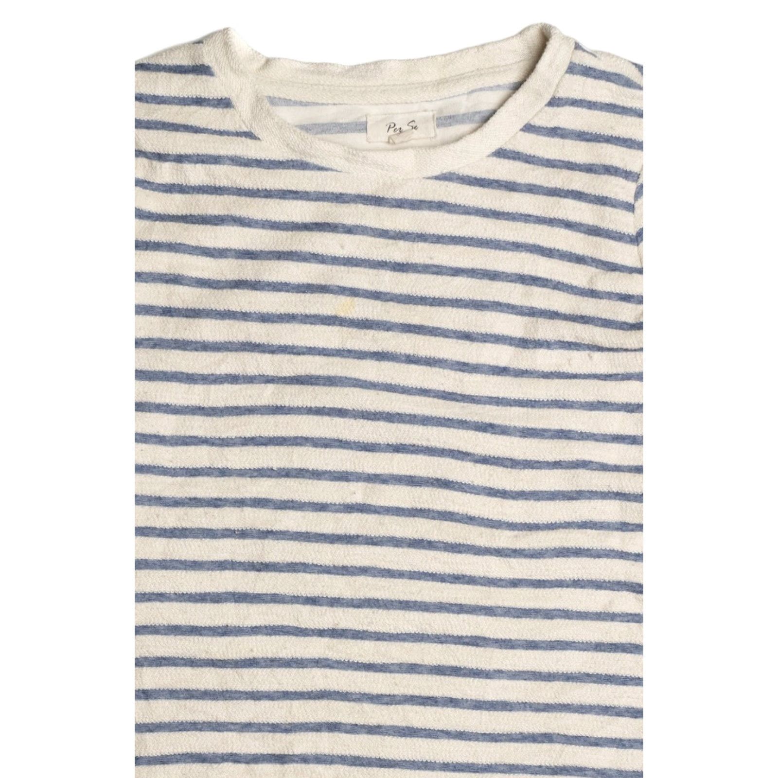X-LARGE VINTAGE Pen Su Sweater X-Large Blue White Striped Retro Fashion Mens Size XL / US 12-14 / IT 48-50 - 2 Thumbnail