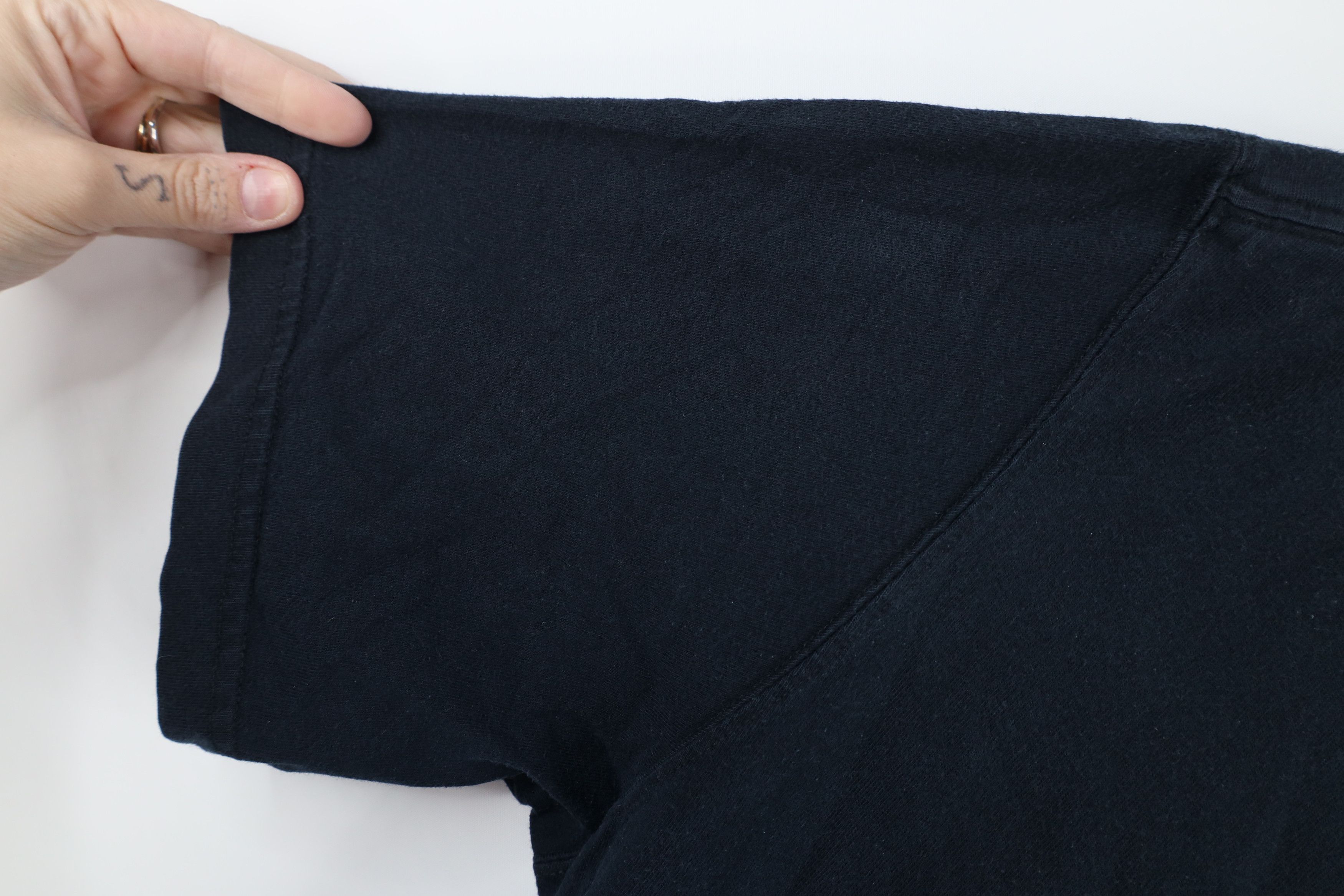 Lands' End × Vintage Vintage 90s Lands End Blank Cotton Pocket T-Shirt Black Size US L / EU 52-54 / 3 - 9 Thumbnail