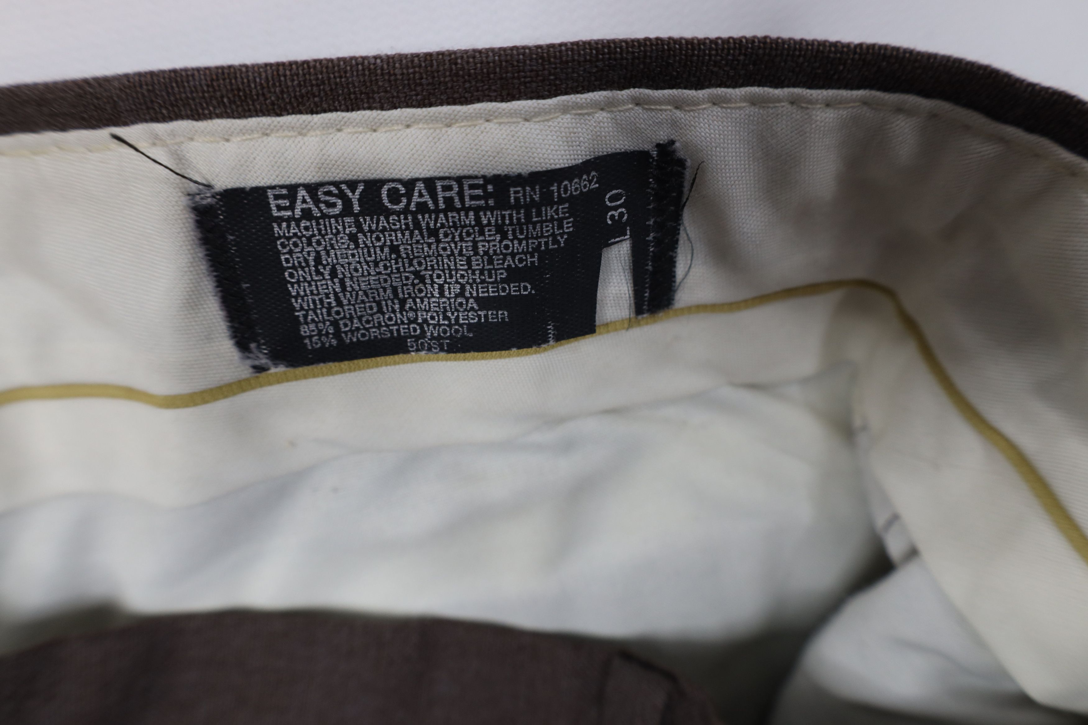 Vintage Vintage 70s Streetwear Wool Blend Wide Leg Chino Pants USA Size US 34 / EU 50 - 7 Thumbnail