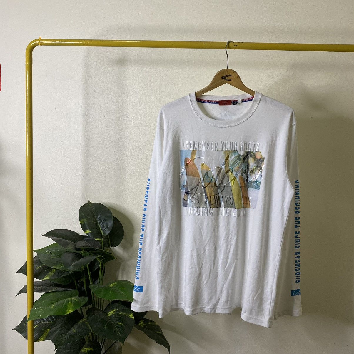 Gotcha Vintage Y2K Gotcha Surf Remember Your Roots LS T Shirt Size US L / EU 52-54 / 3 - 1 Thumbnail