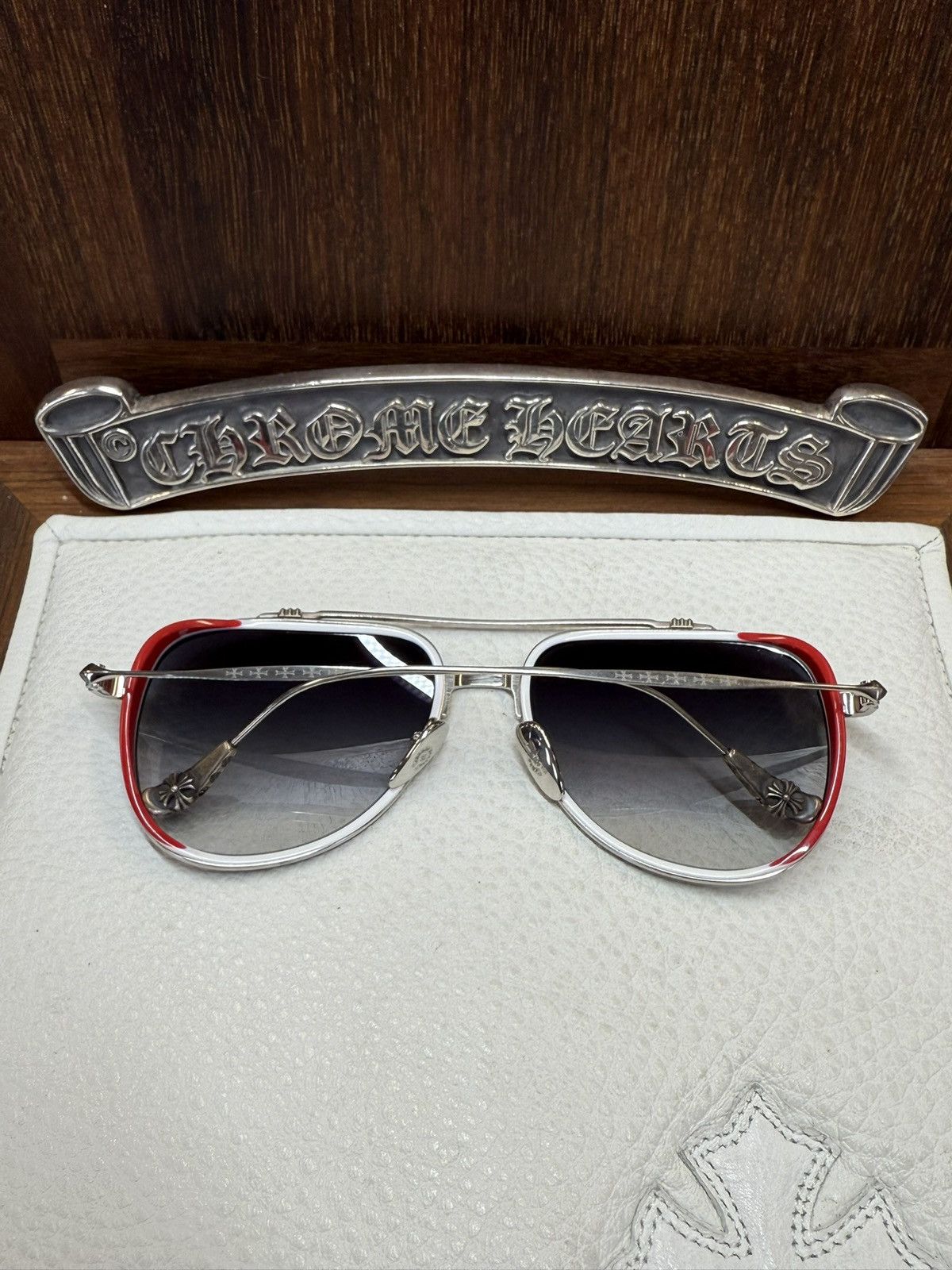Chrome Hearts Chrome Hearts Whisker Biscuit Sunglasses Size ONE SIZE - 2 Thumbnail