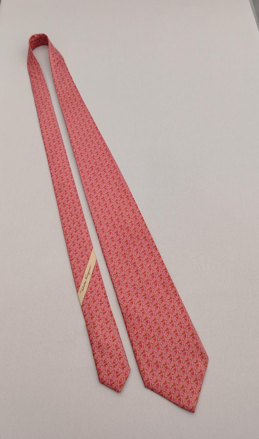 Salvatore Ferragamo Salvatore Ferragamo SF Silk Necktie Turtle Tortoise Men Tie Size ONE SIZE - 3 Thumbnail