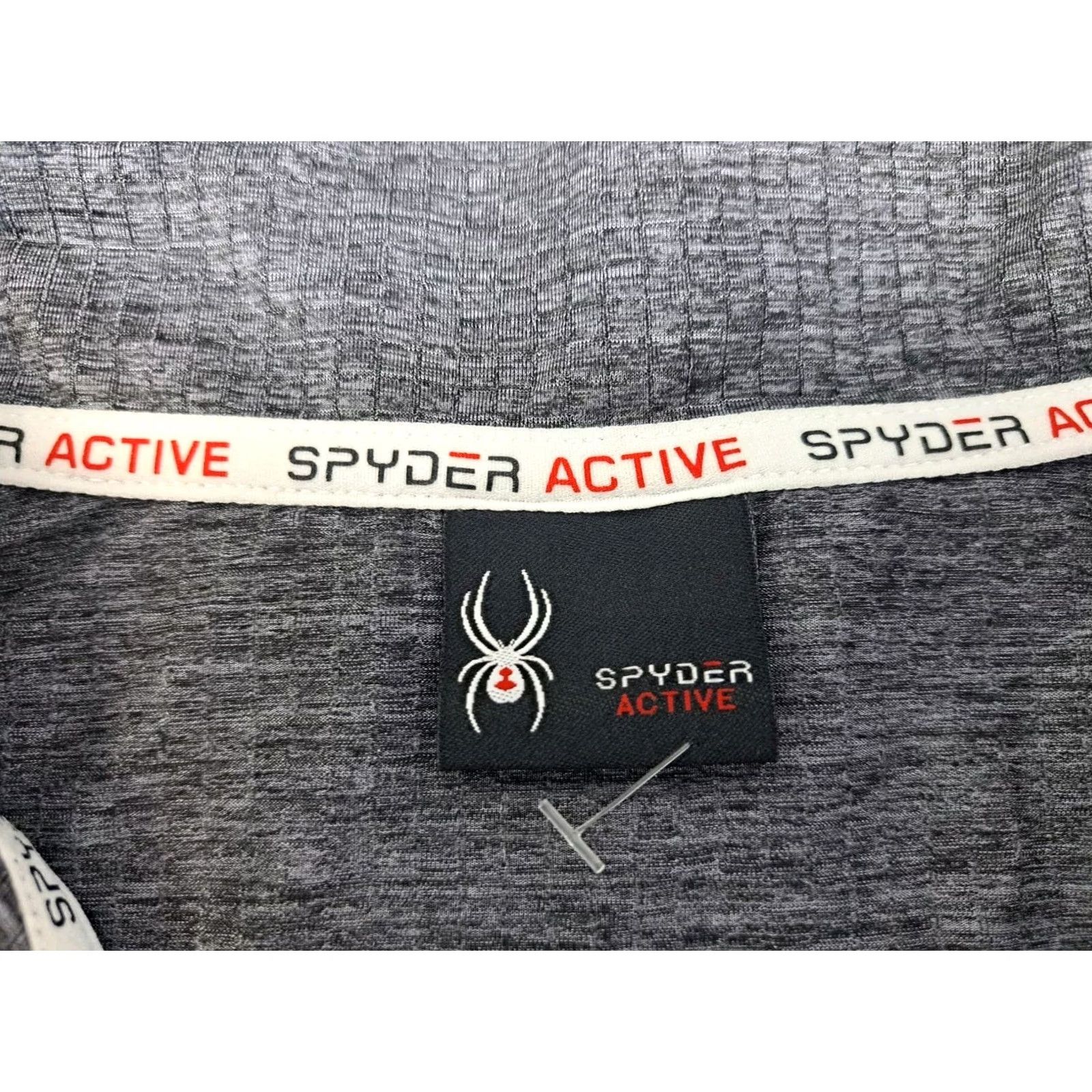 Spyder Spyder Mens Active Pro WB 1/4 Zip Pullover Long Sleeve Gray Black XL Casual Outdoor Activewear列表 Size US XL / EU 56 / 4 - 3 Thumbnail