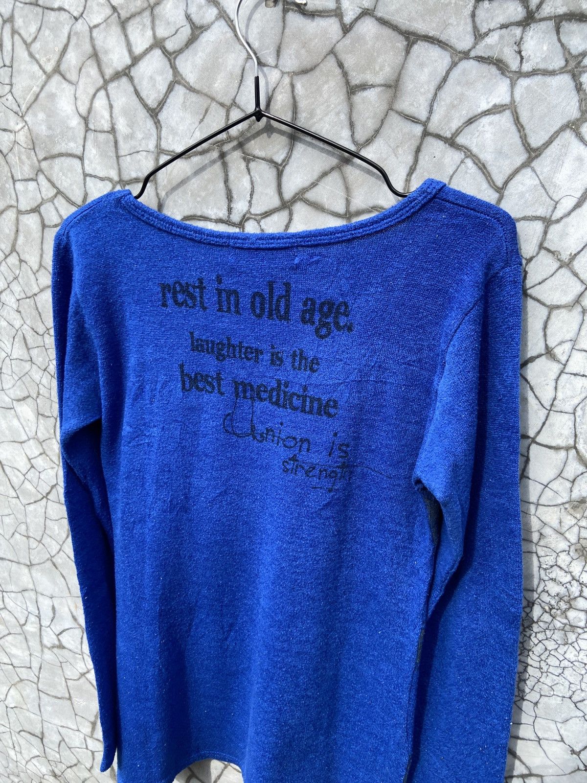 If Six Was Nine Y2K 00s Knick Knack British Punk Poem Grunge Rock Ls Size US M / EU 48-50 / 2 - 11 Thumbnail