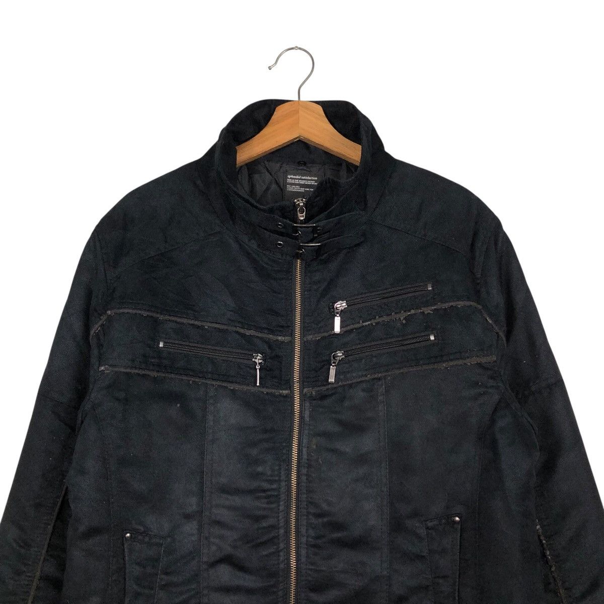 Japanese Brand 📌Vintage Biker Jacket Splendid Satisfaction Fur Bottom Size US L / EU 52-54 / 3 - 4 Thumbnail