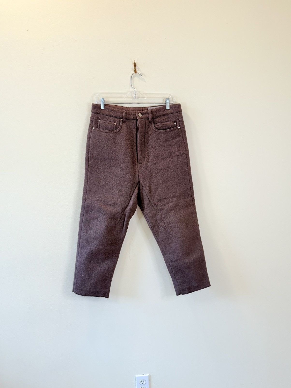 Rick Owens Wool “COLLAPSE JEANS” Size US 31 - 1 Thumbnail