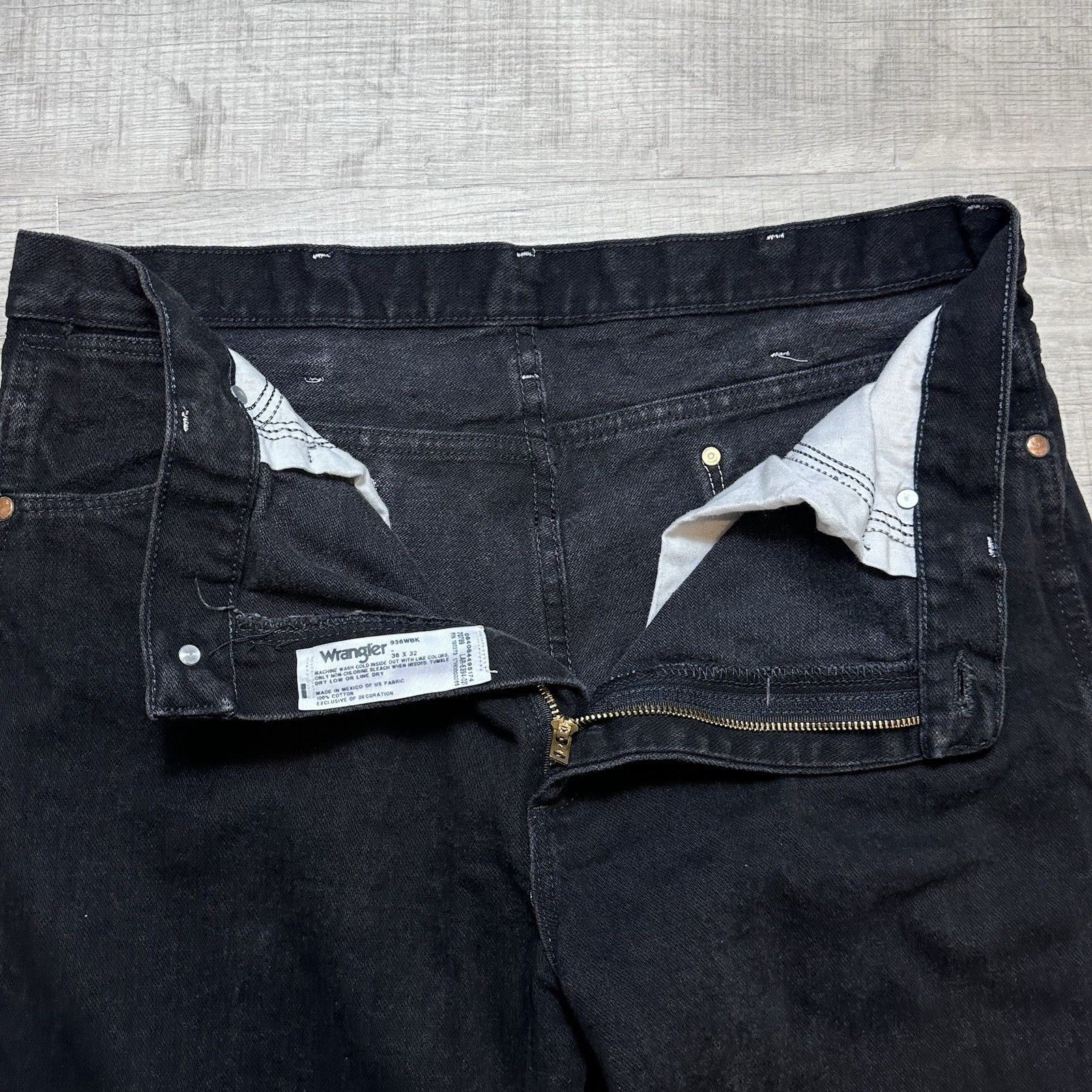 Wrangler Wrangler Cowboy Cut Slim Fit Jeans Mens 36x32 936WBK Cowboy Size US 36 / EU 52 - 4 Thumbnail