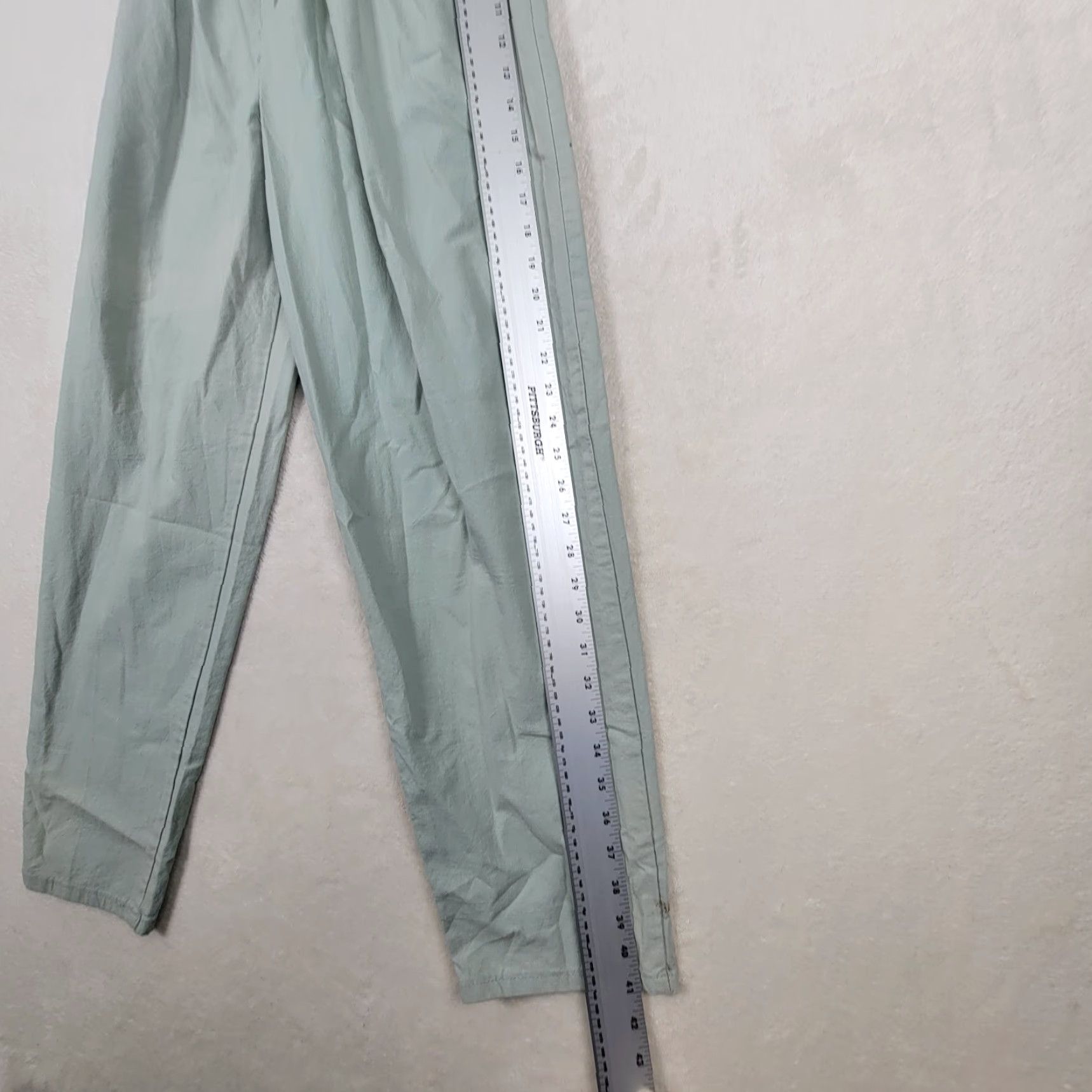 Cherokee VINTAGE Cherokee Women's Pants 90s Pale Green Size 12 Regular Size 34" / US 12 / IT 48 - 5 Thumbnail