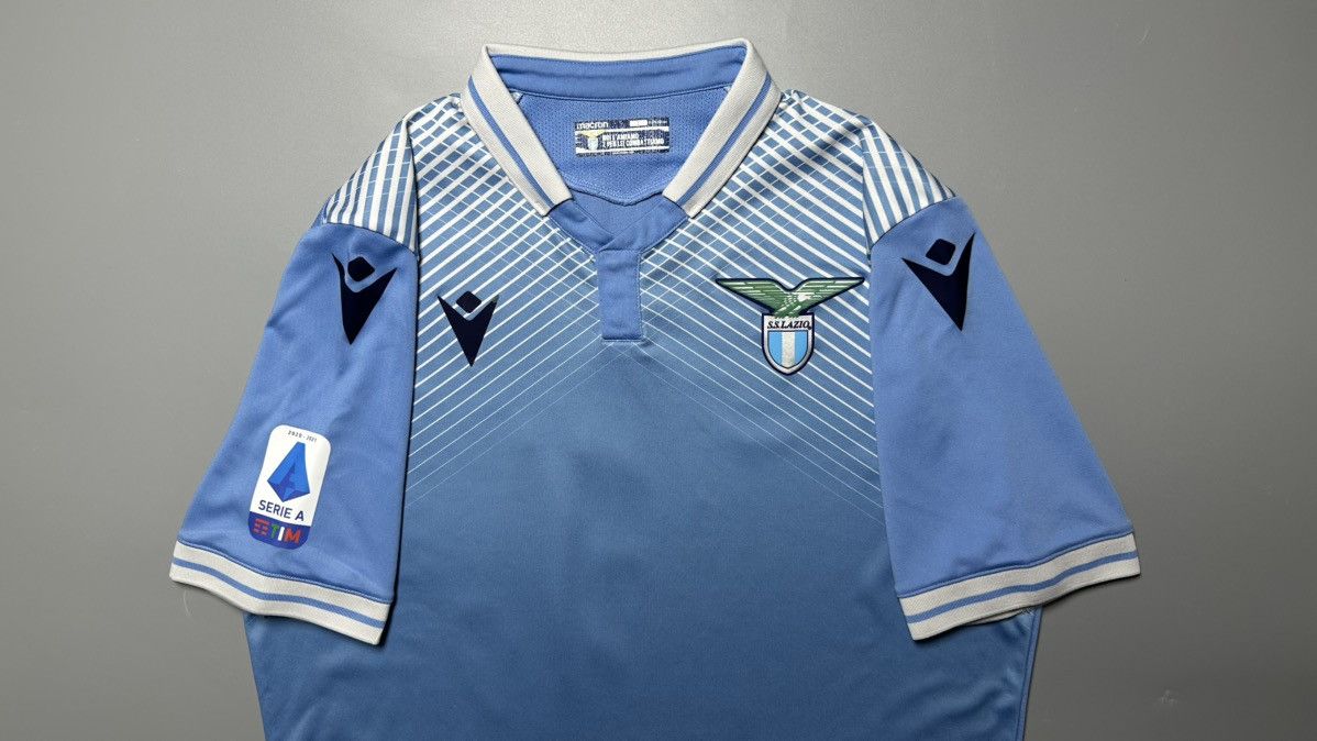 Macron LAZIO MACRON 2020/2021 FOOTBALL HOME JERSEY #10 LUIS ALBERTO Size US L / EU 52-54 / 3 - 3 Thumbnail