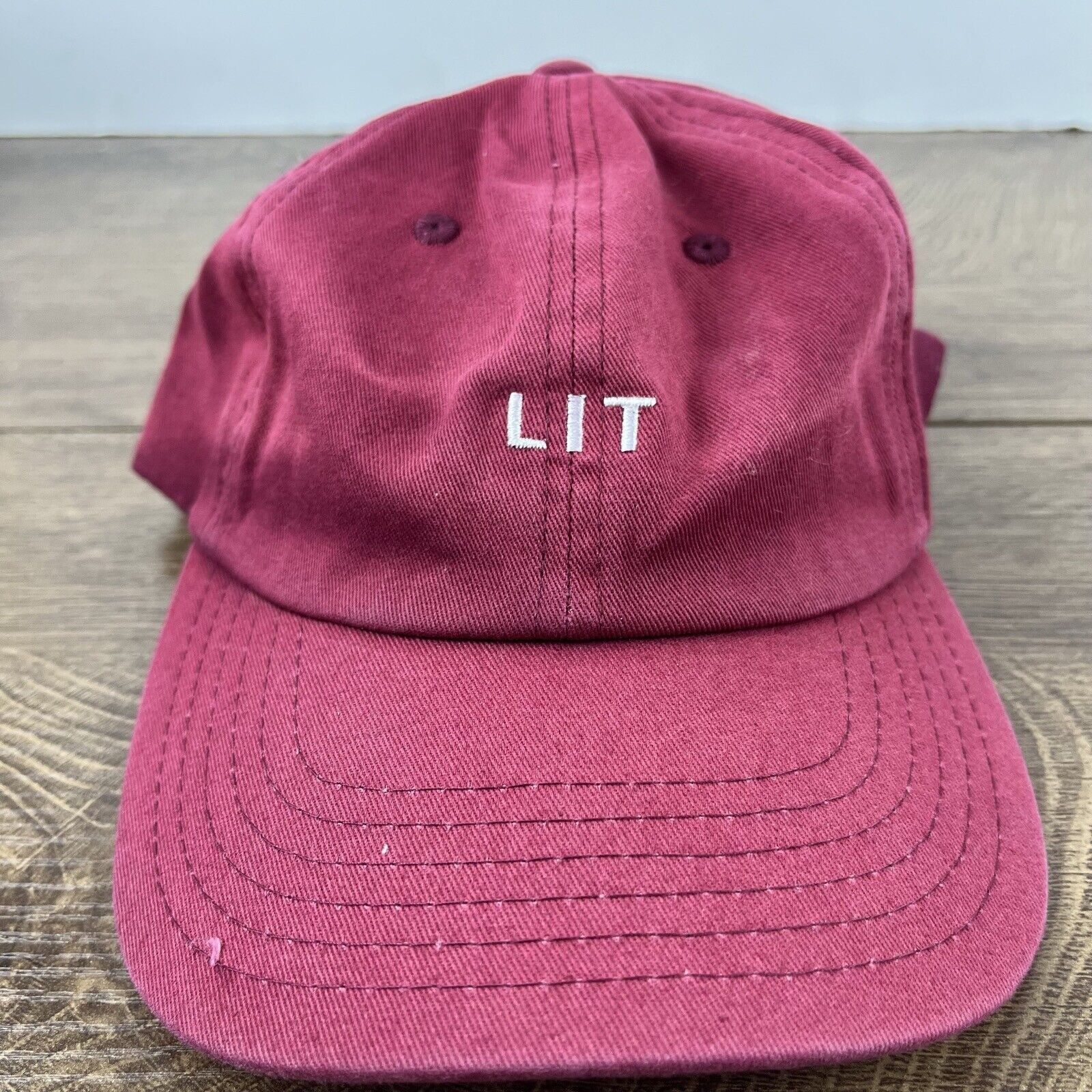 Other LIT Hat Red Cap Lit Baseball Hat Adjustable Hat Red Adult Fi Size ONE SIZE - 5 Thumbnail