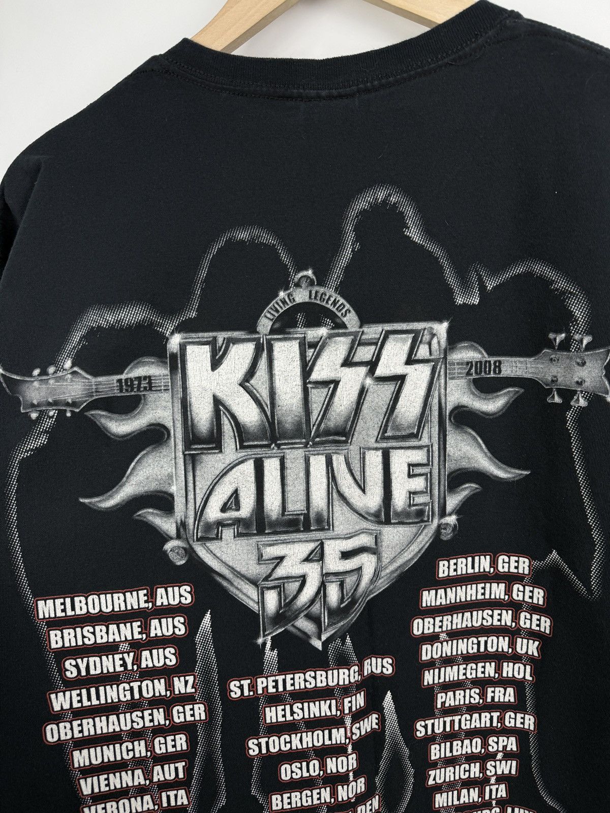KISS 🇺🇸 Vintage Kiss Alive 35 World Tour 1973 2008 T-Shirt Retro Size US L / EU 52-54 / 3 - 9 Thumbnail