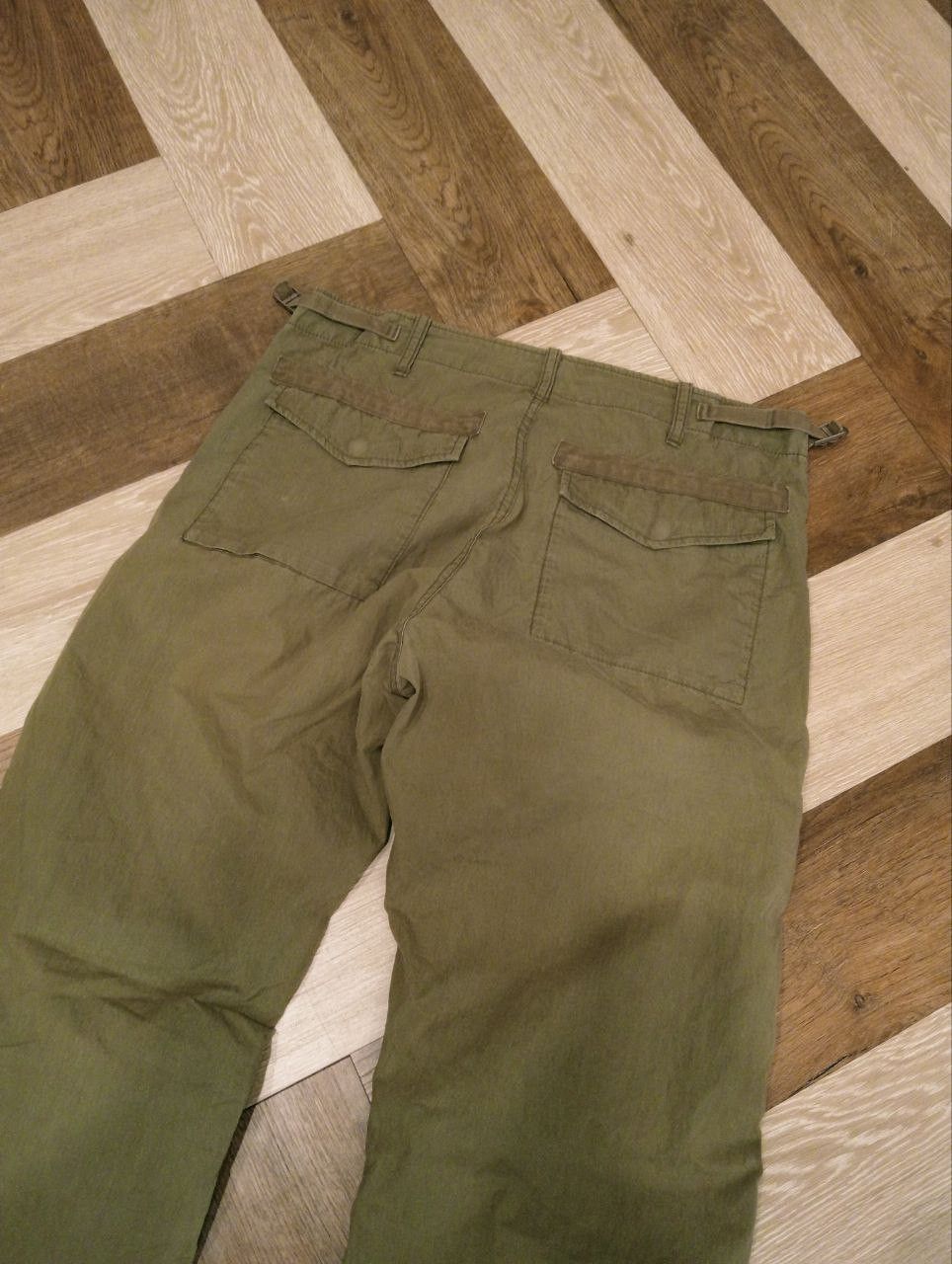 Margaret Howell MARGARET HOWELL X ALPHA INDUSTRIES GREEN ARMY PANTS - SIZE L Size US 34 / EU 50 - 10 Thumbnail