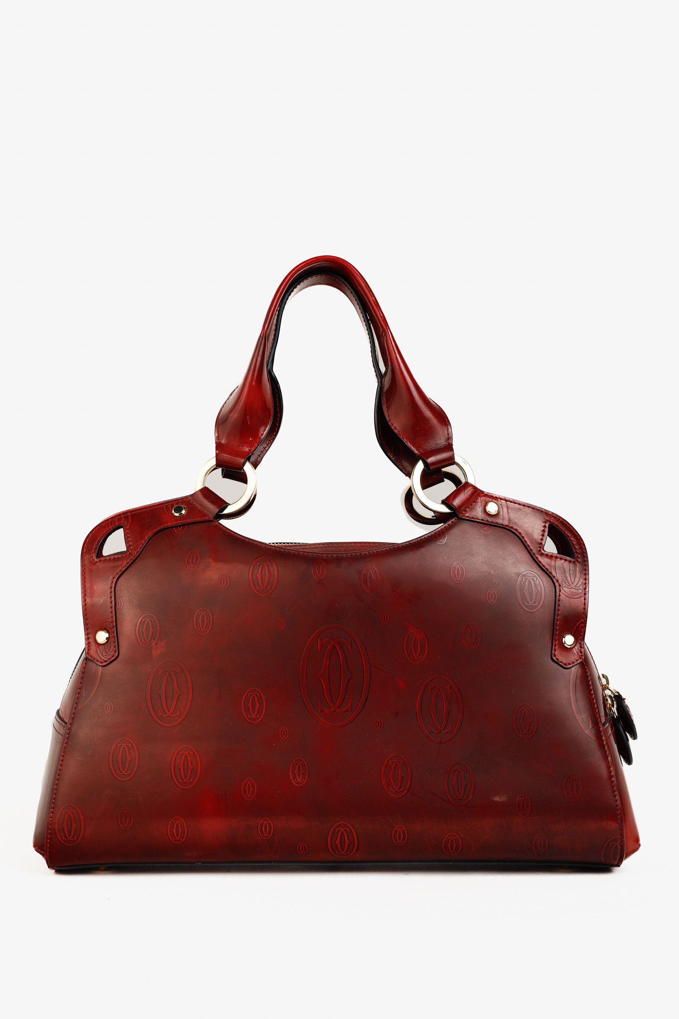 Cartier Cartier Marcello Red Happy Birthday Leather Shoulder Bag Size ONE SIZE - 4 Thumbnail