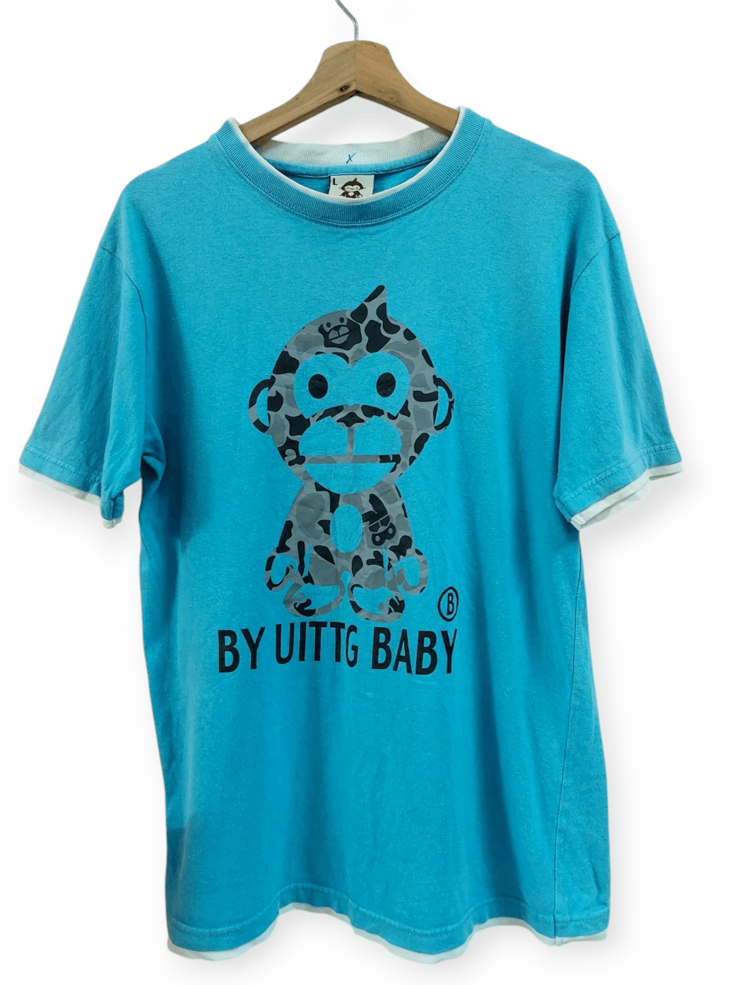 Vintage Uittg Baby Big Ape Logo T-shirt Size US L / EU 52-54 / 3 - 4 Thumbnail