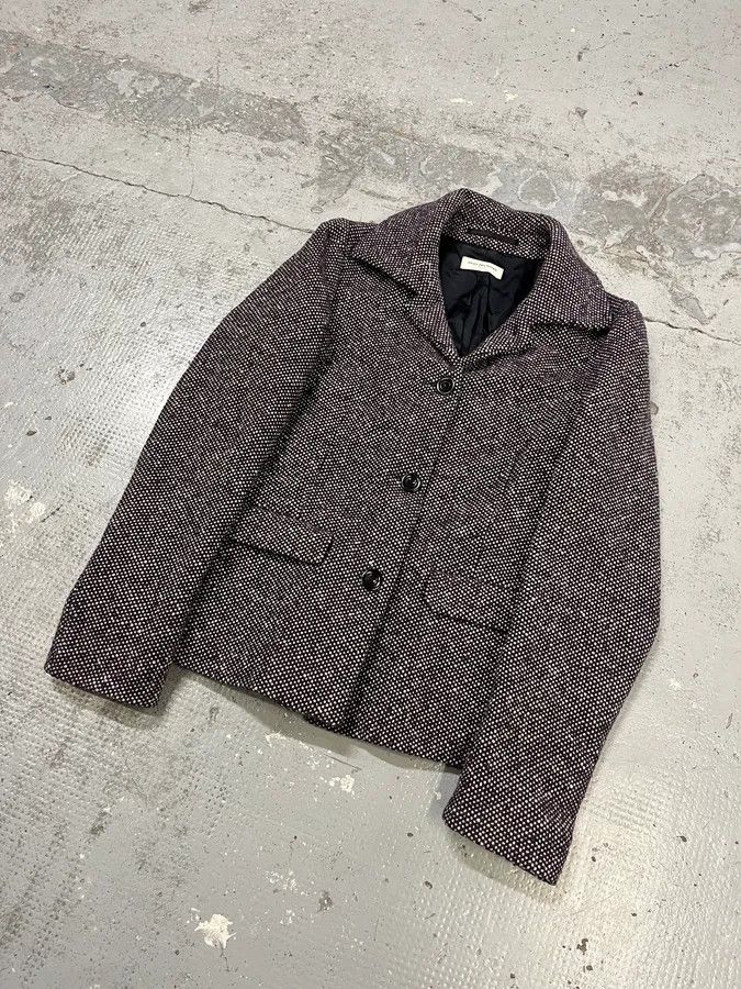 Dries Van Noten 2000s Dries Van Noten Purple Wool Blazer Jacket Size S / US 4 / IT 40 - 4 Thumbnail