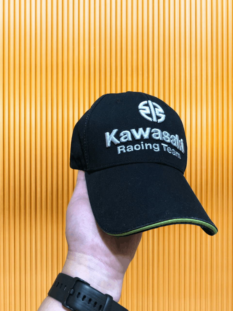 Vintage black Cap big logo Y2K Kawasaki Hats Vintage streetwear Size ONE SIZE - 1 Thumbnail