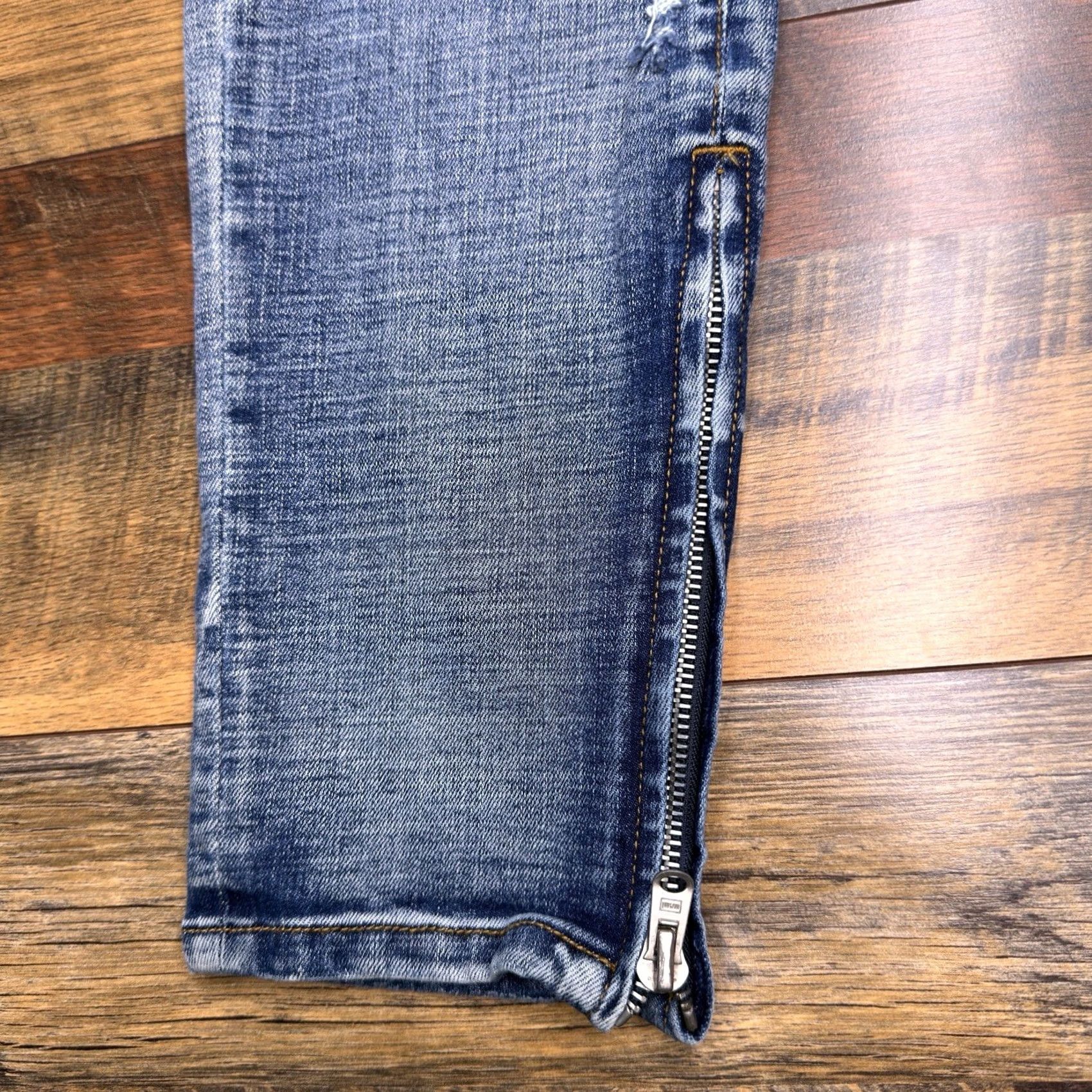 MNML MNML Skinny Jeans Mens 38 Ankle Zip Distressed Stretch Jeans Size US 38 / EU 54 - 6 Thumbnail
