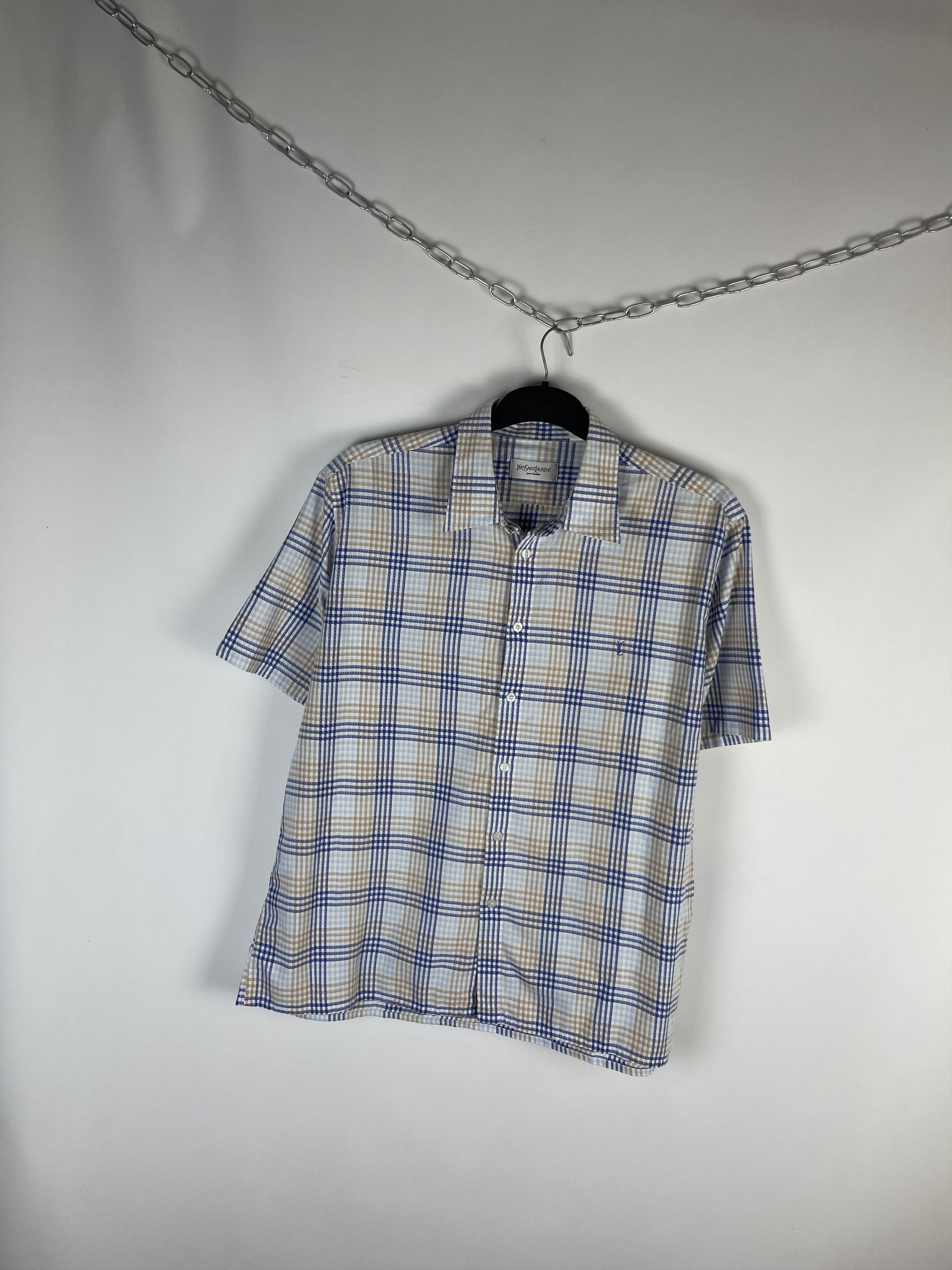Vintage × Yves Saint Laurent Vintage Yves Saint Laurent Ysl Pour Homme Shirt Size US XL / EU 56 / 4 - 2 Thumbnail