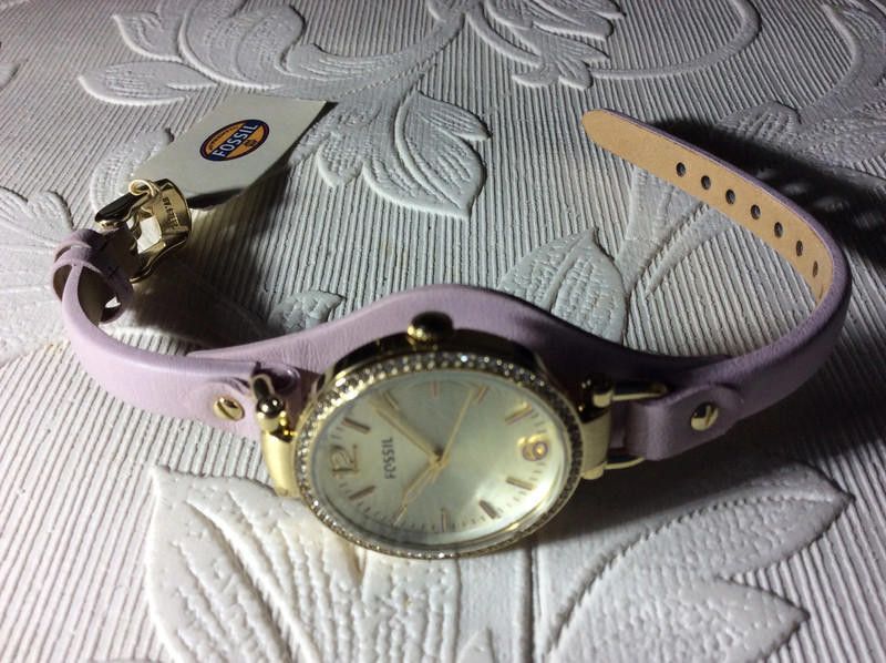 Fossil Fossil ladies silver dial leather strap watch Size ONE SIZE - 6 Thumbnail