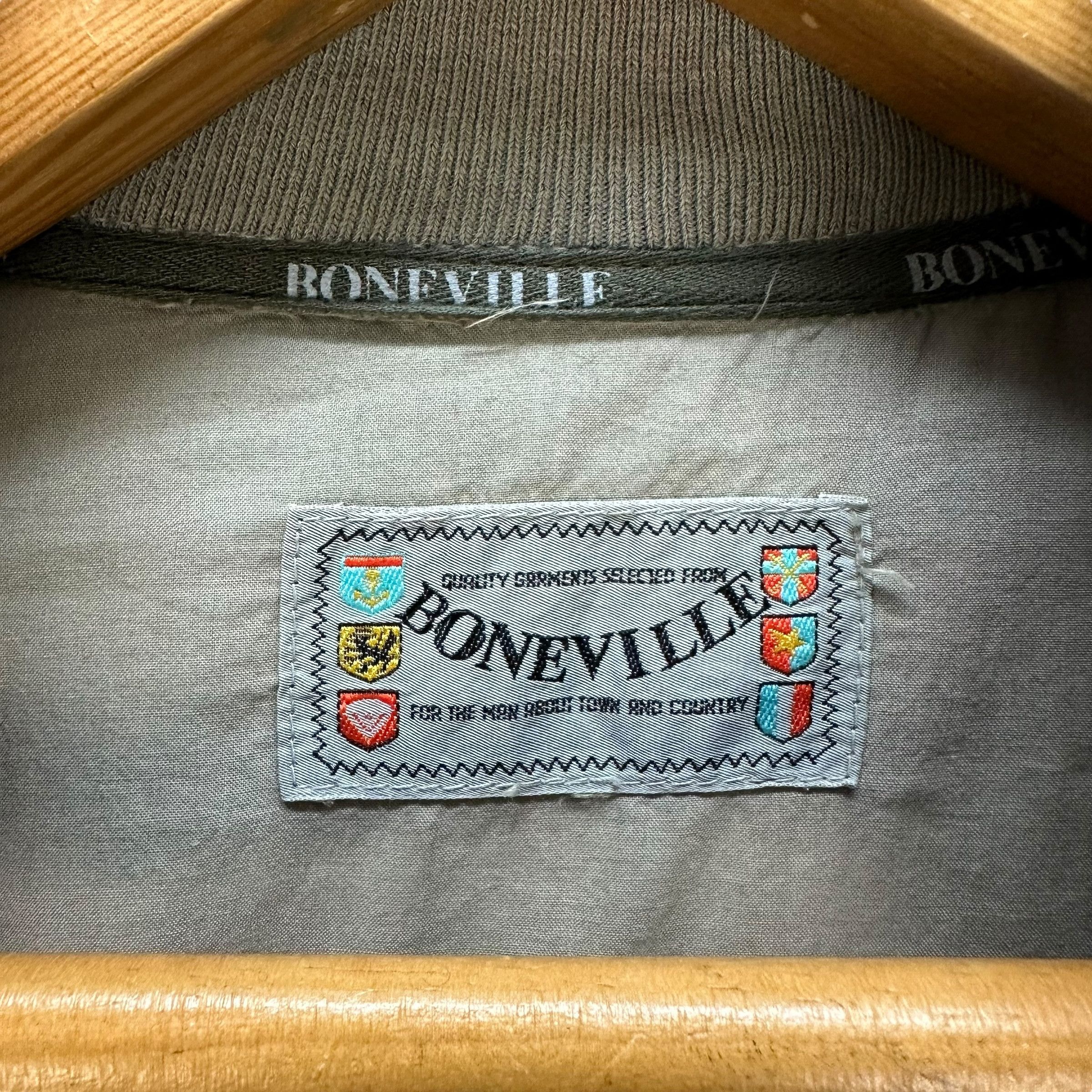 Boneville Vintage 80's Boneville Big Logo Light Bomber #A30-0686 Size US M / EU 48-50 / 2 - 9 Thumbnail