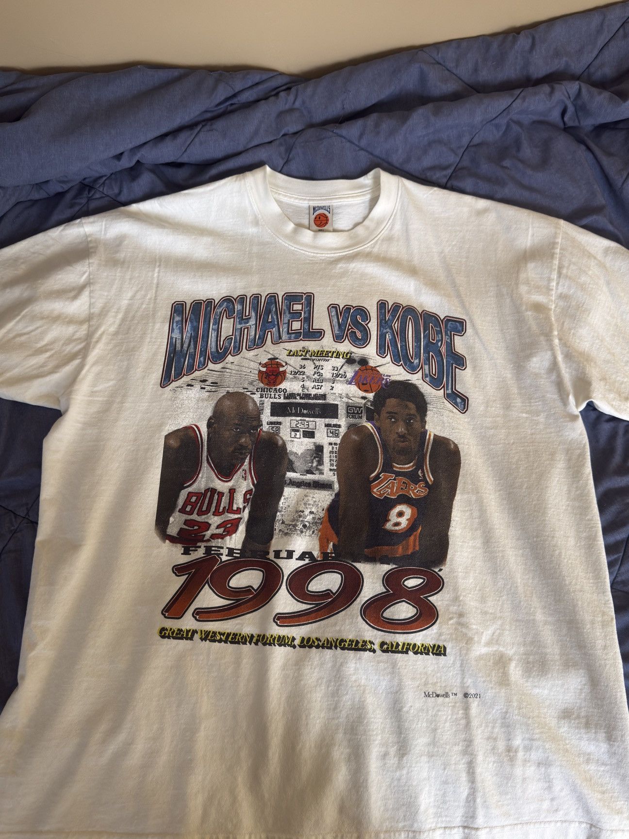 Other MCDOWELLS BRAND KOBE VS MICHAEL TEE🏀 Size US L / EU 52-54 / 3 - 1 Thumbnail