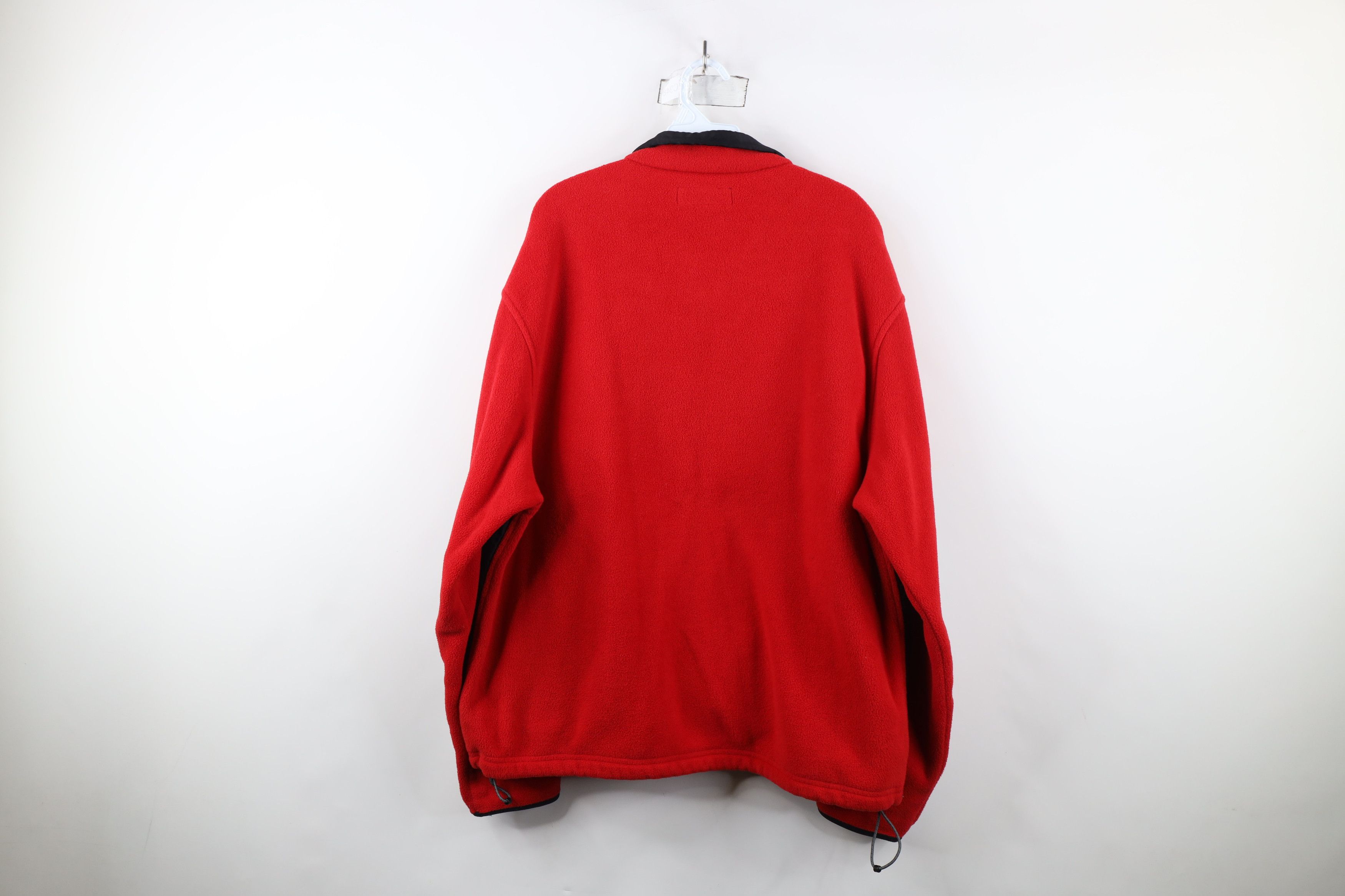 Ralph Lauren × Vintage Vintage 90s Polo Sport Ralph Lauren Logo Fleece Jacket Red Size US XL / EU 56 / 4 - 12 Thumbnail